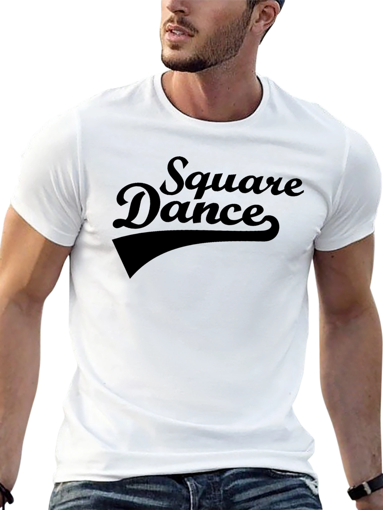 Black Square Dance Graphic T-Shirt - Soft Cotton Blend view 13