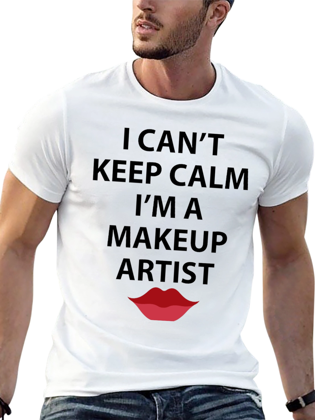 Black Makeup Artist T-Shirt - Keep Calm Funny Tee view 13