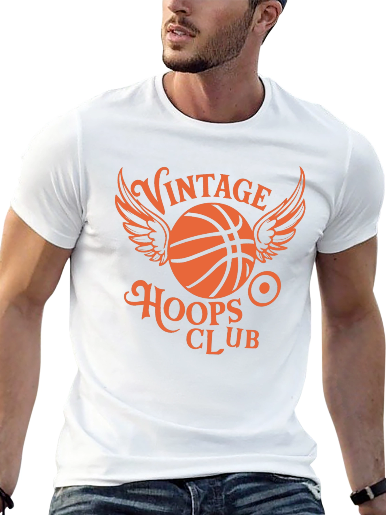 Black Vintage Hoops Club Graphic Tee view 13