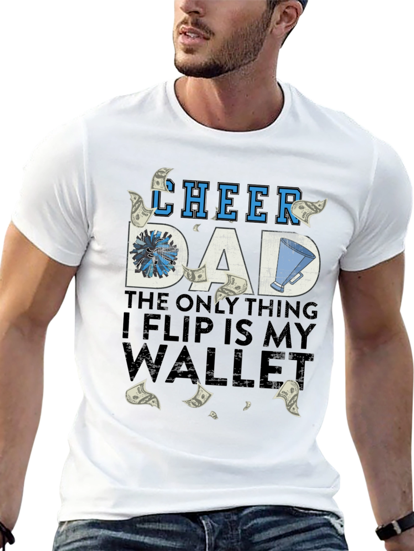 Cheer Dad T-Shirt - Humorous Parent Apparel - 13
