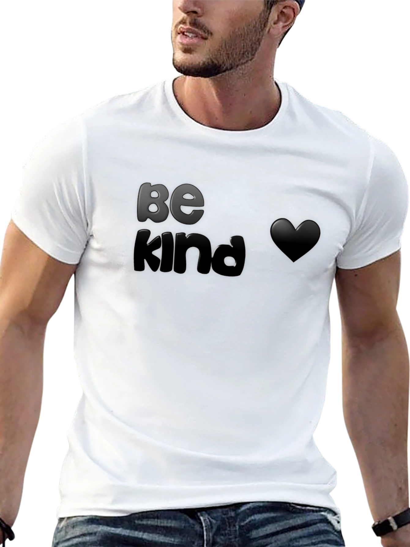 Black Be Kind Graphic T-Shirt - Soft Black Tee view 13