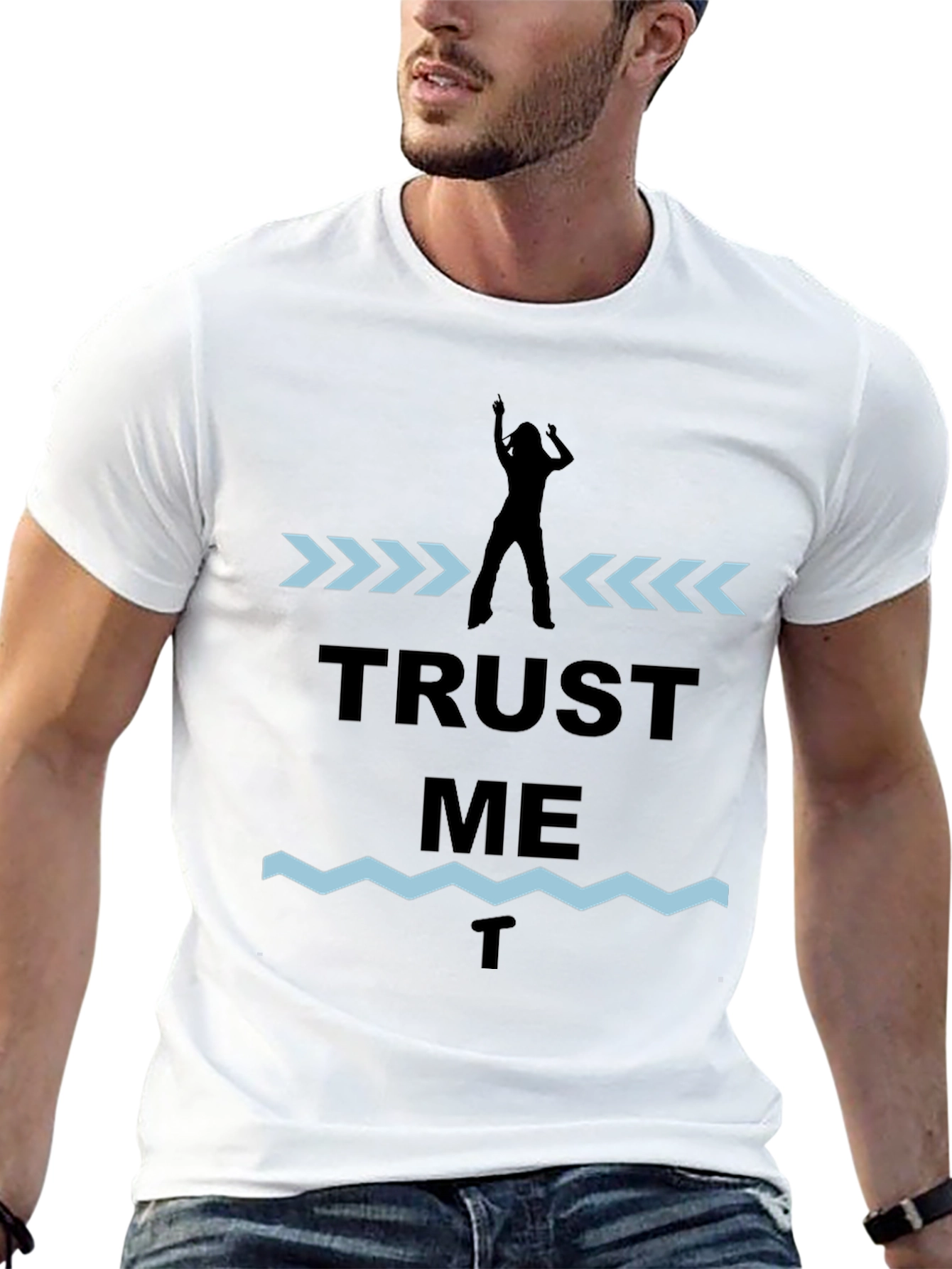 Black Trust Me T-Shirt - Novelty Graphic Tee view 13