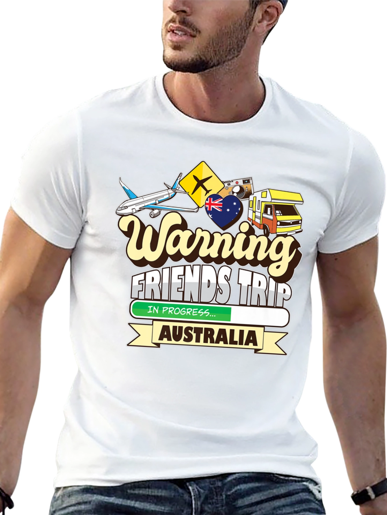 Warning Friends Trip Australia T-Shirt - 13