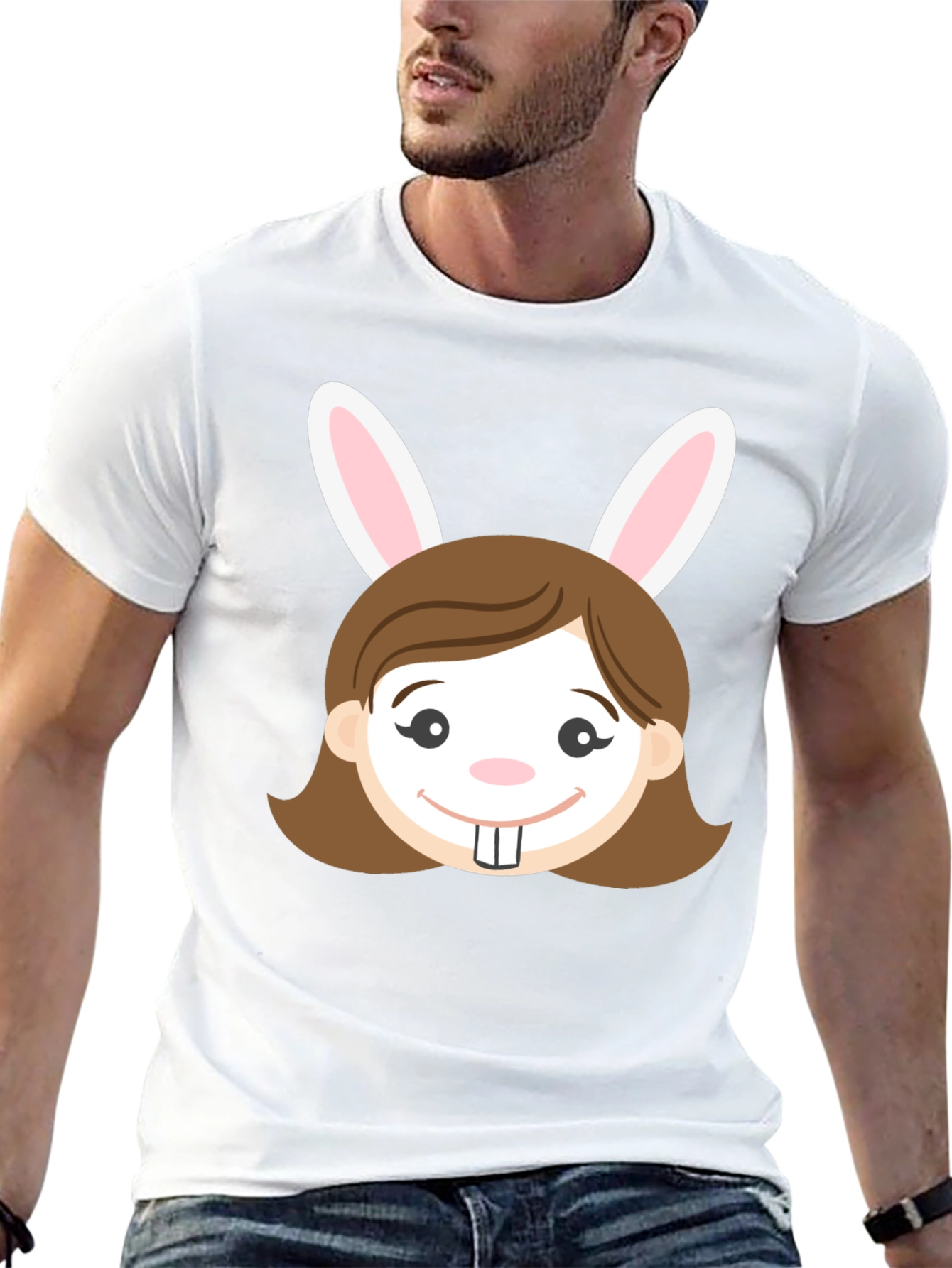 Black Bunny Girl Graphic T-Shirt - Easter Fun! view 13