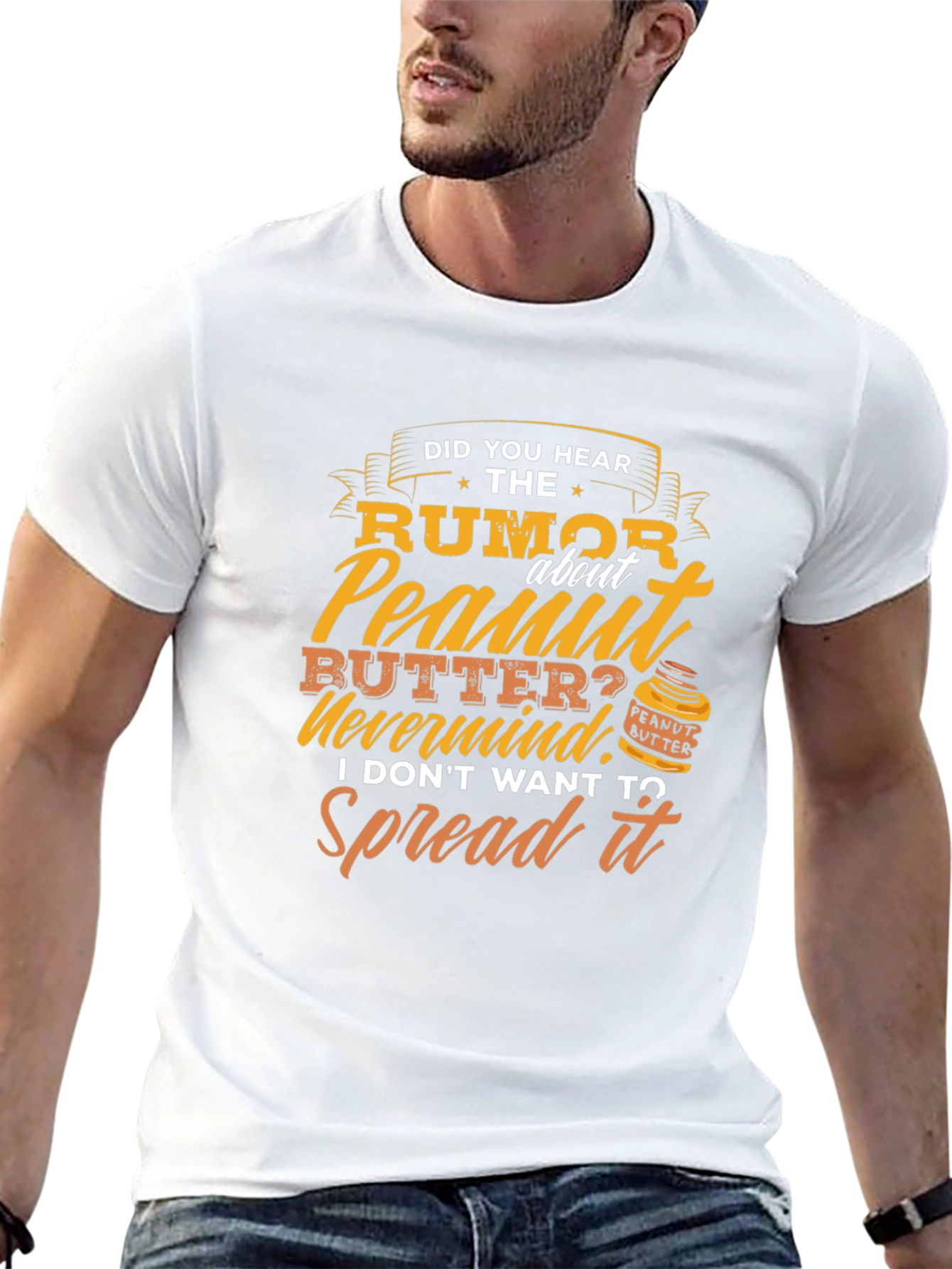 Black Peanut Butter Humor T-Shirt view 13