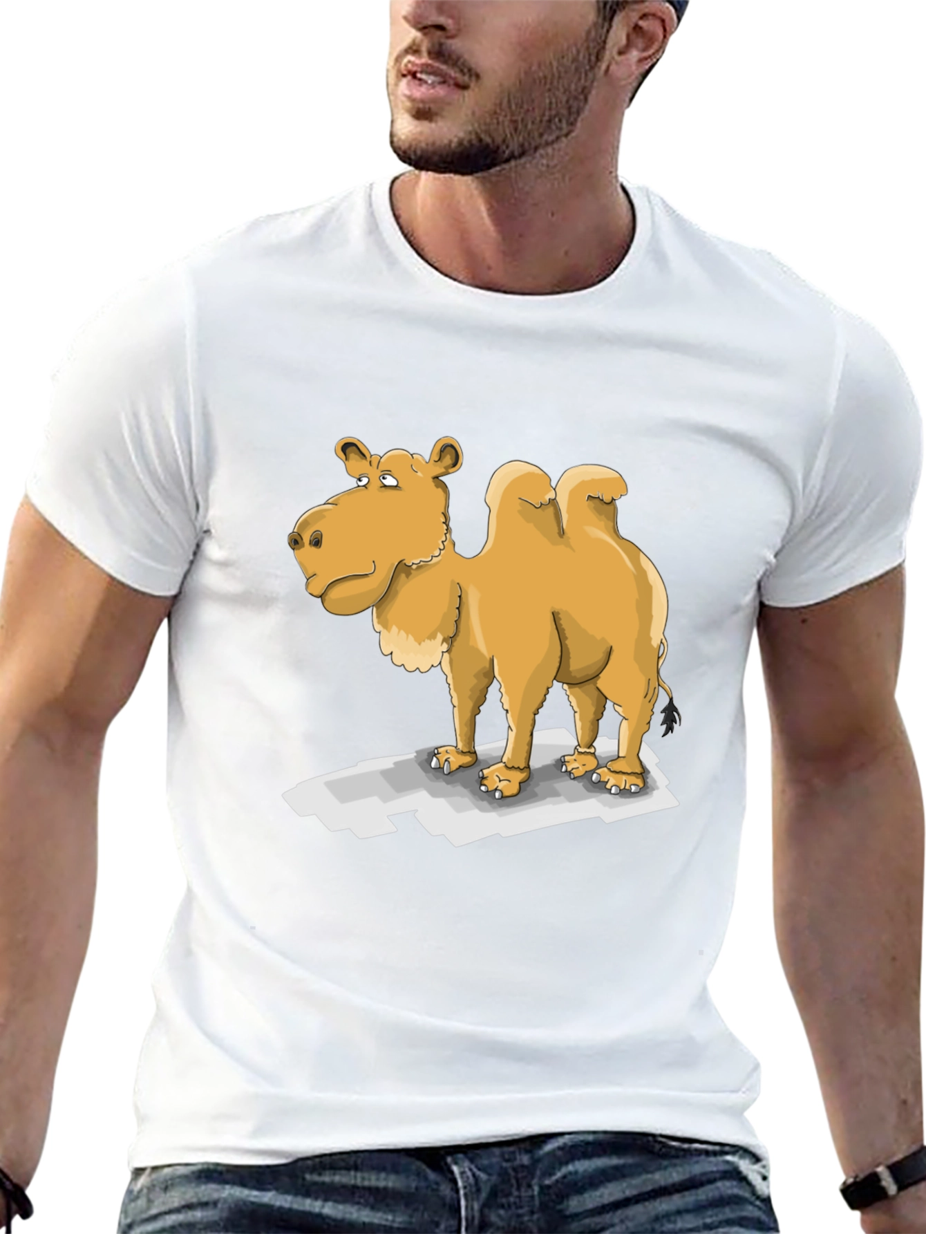 Black Camel Cartoon T-Shirt view 13