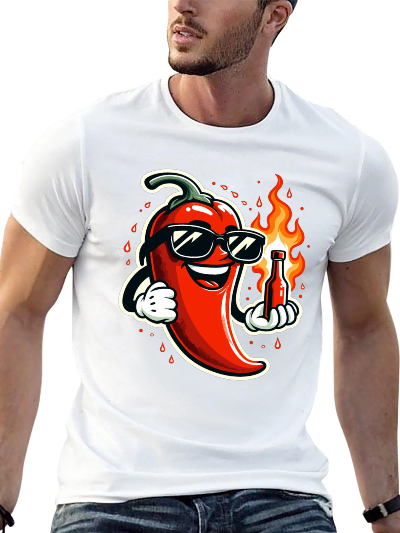 Spicy Chili Pepper Black T-Shirt - 13