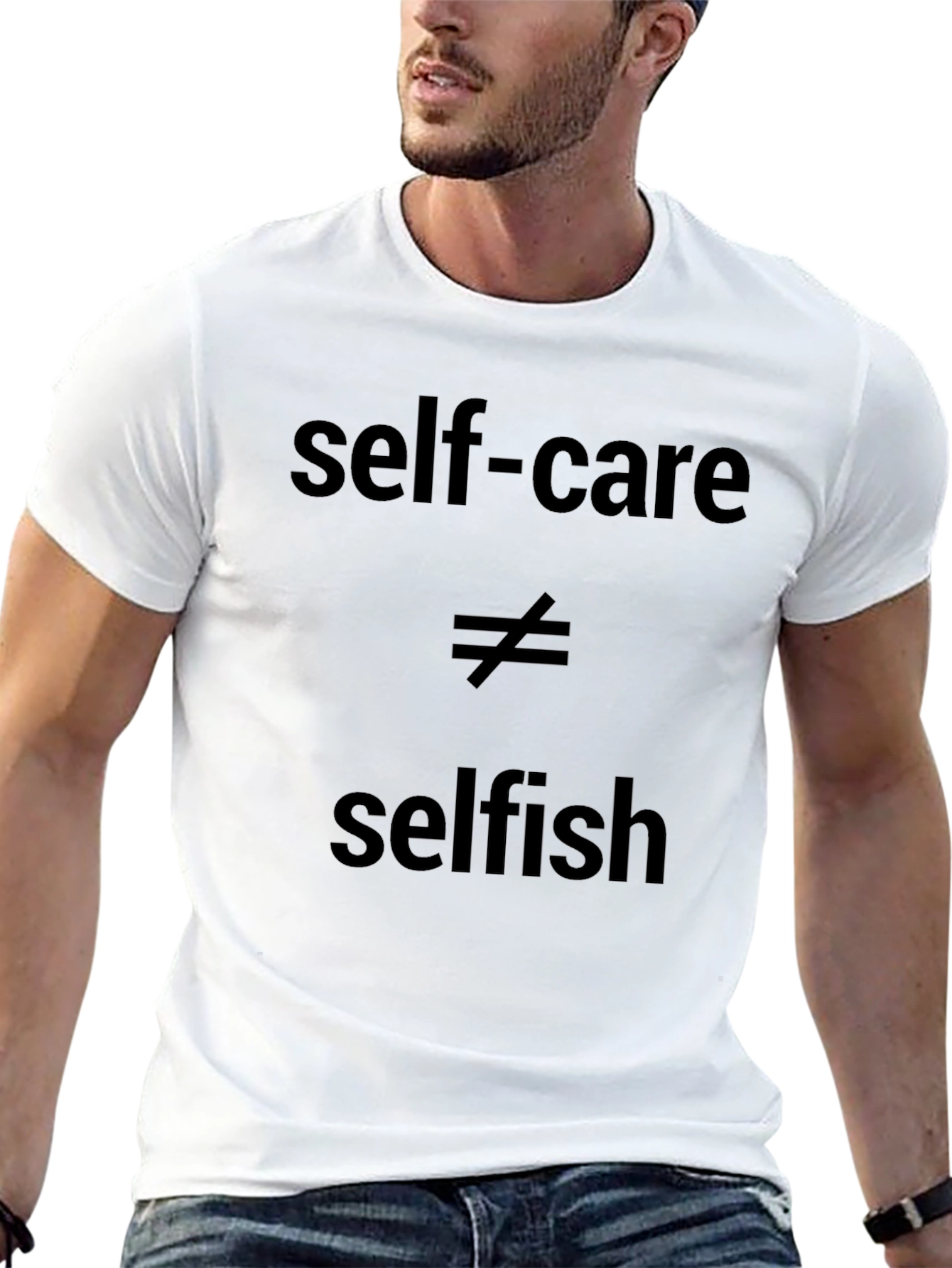Black Self-Care Isn't Selfish Black Graphic Tee view 13