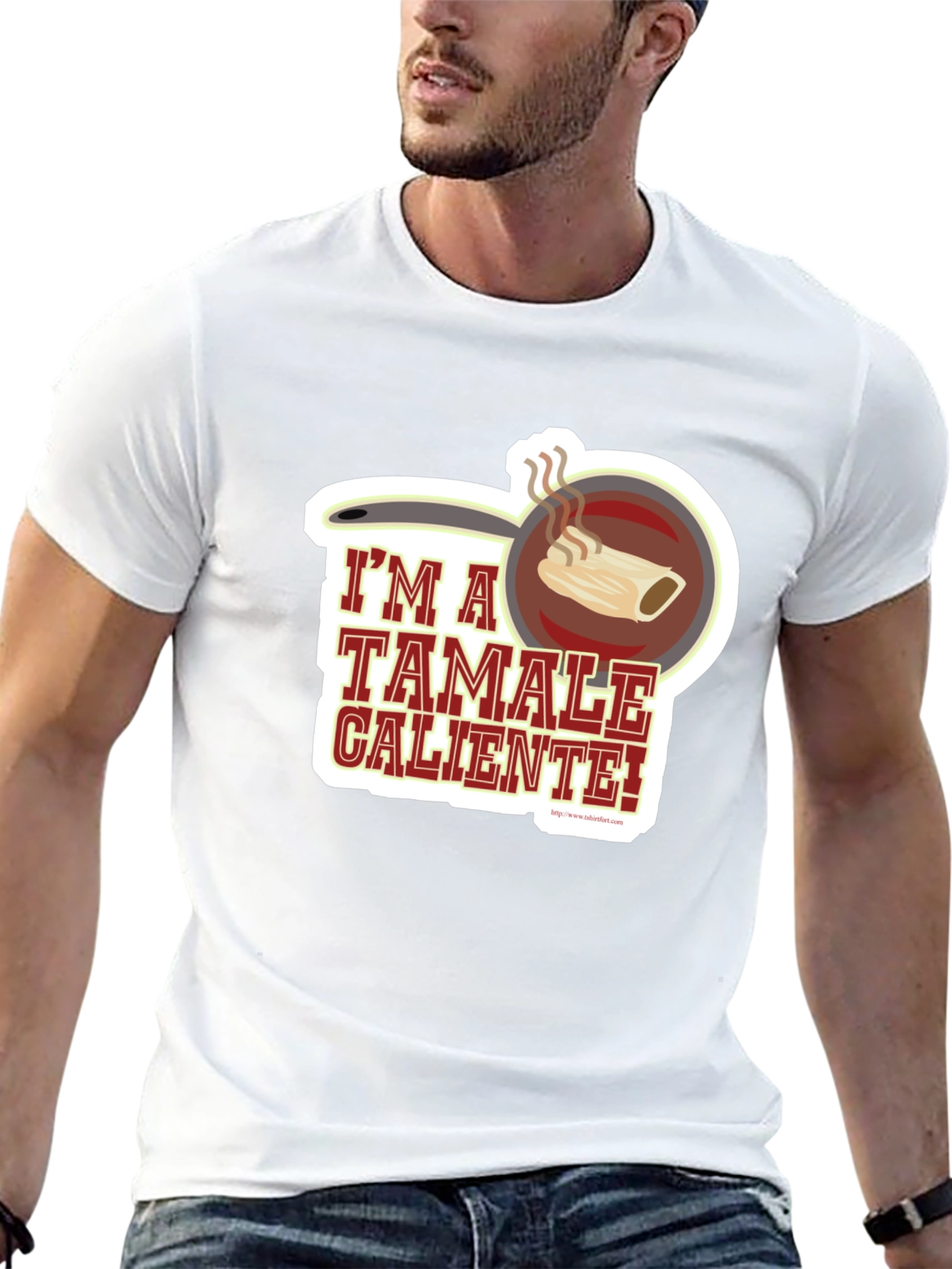 Black I'm a Tamale Caliente! T-Shirt - Funny Foodie Tee view 13