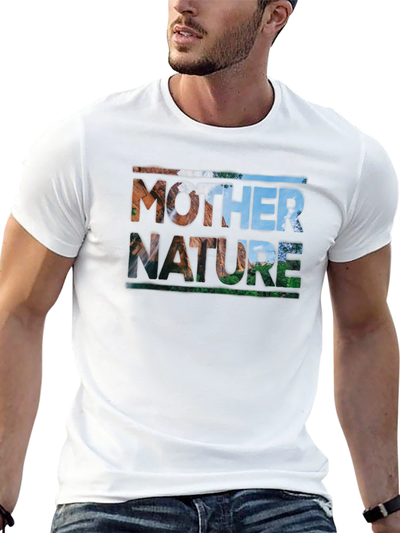 Black Mother Nature T-Shirt - Black Graphic Tee view 13