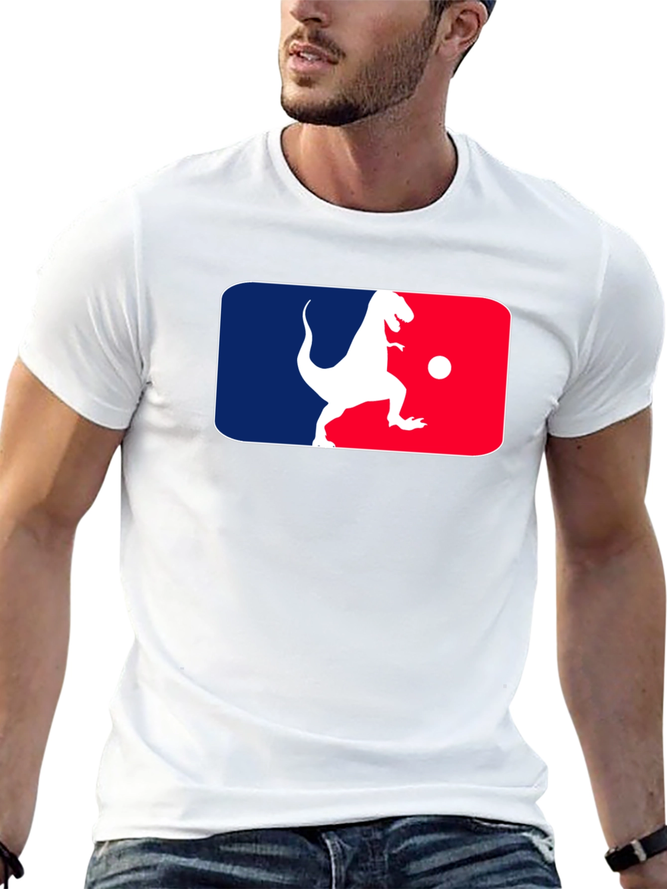 Black Dino Baseball T-Shirt view 13