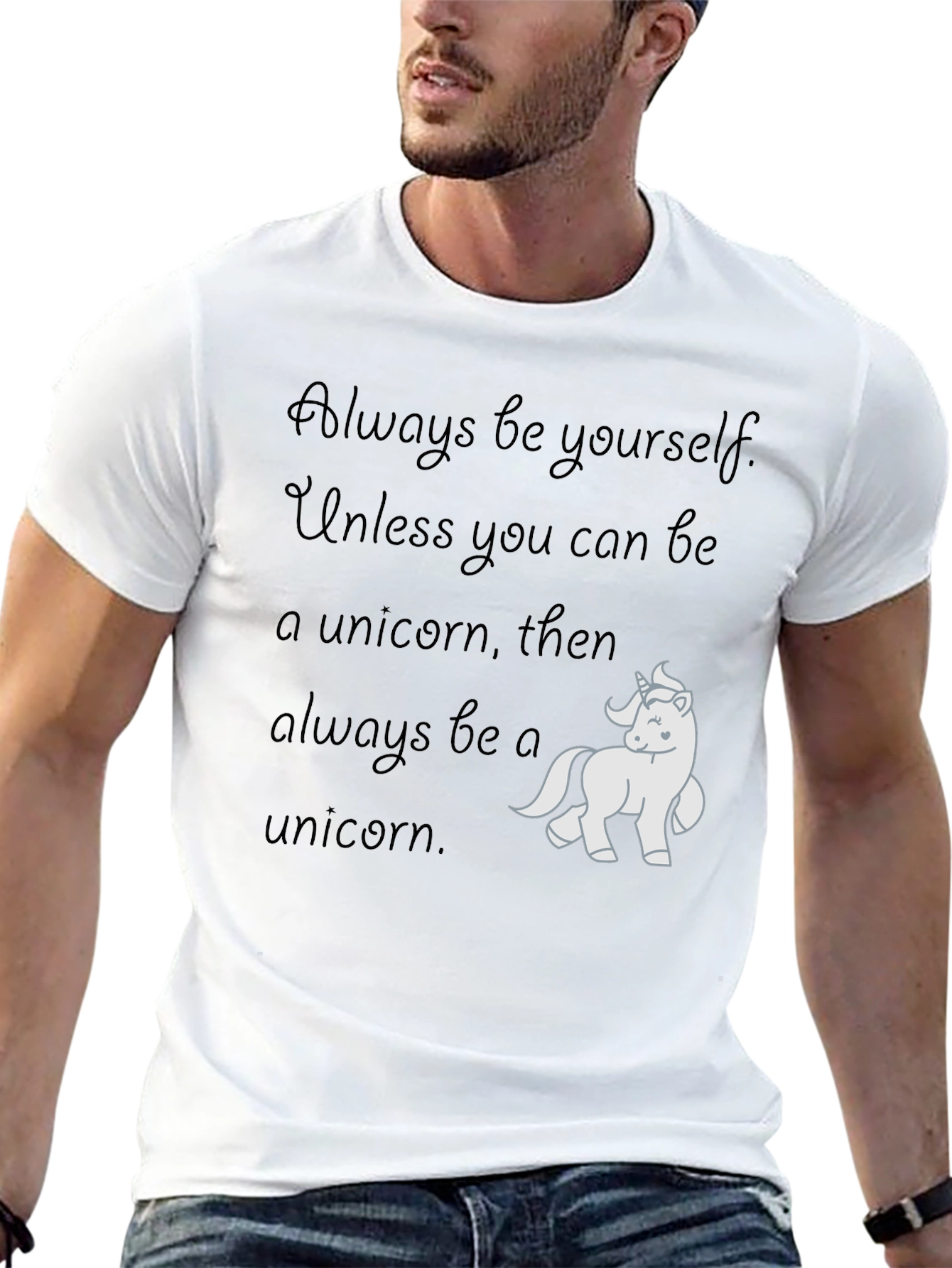 Black Unicorn T-Shirt - Always Be A Unicorn view 13