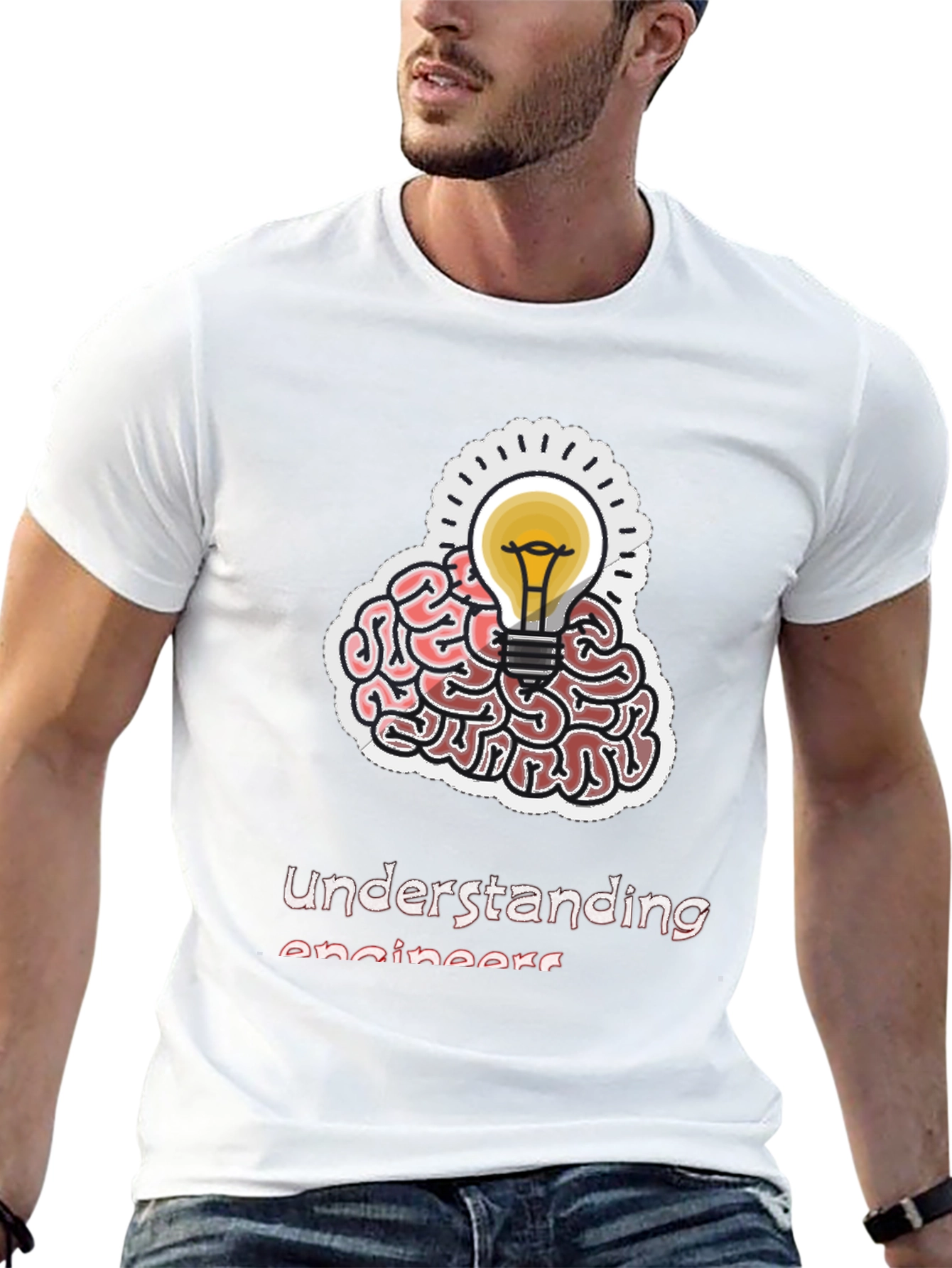 Black Understanding Engineers Brain T-Shirt view 13