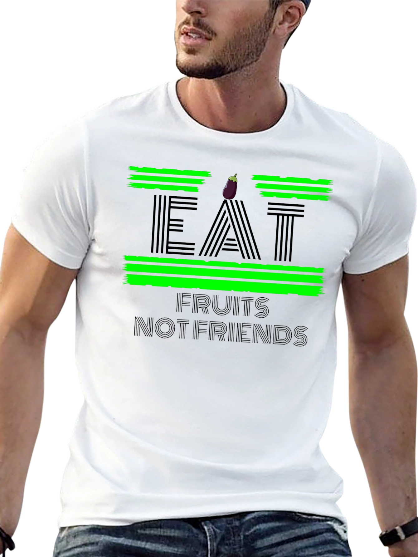Eat Fruits Not Friends Graphic Tee - 13