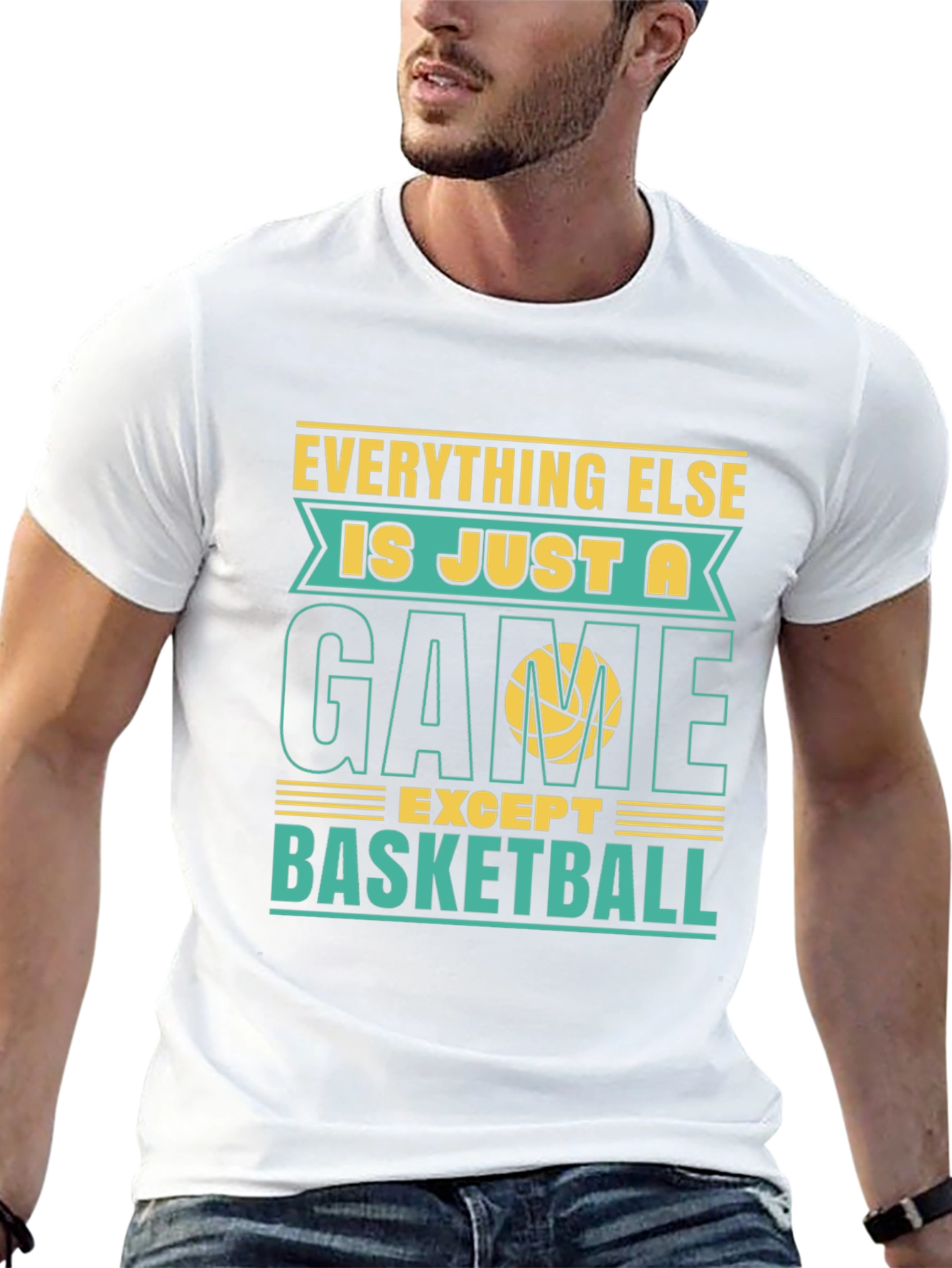 Black Basketball Game T-Shirt view 13
