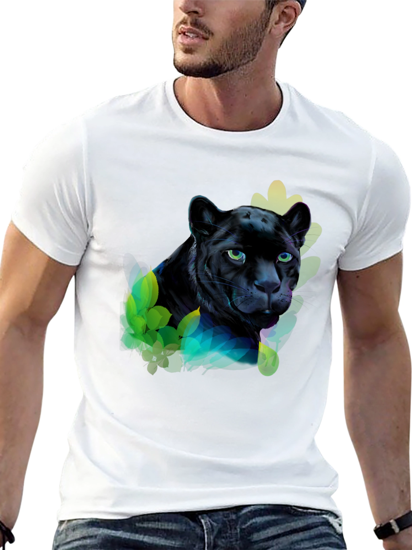 Black Black Panther Graphic Tee - Men's Short Sleeve view 13