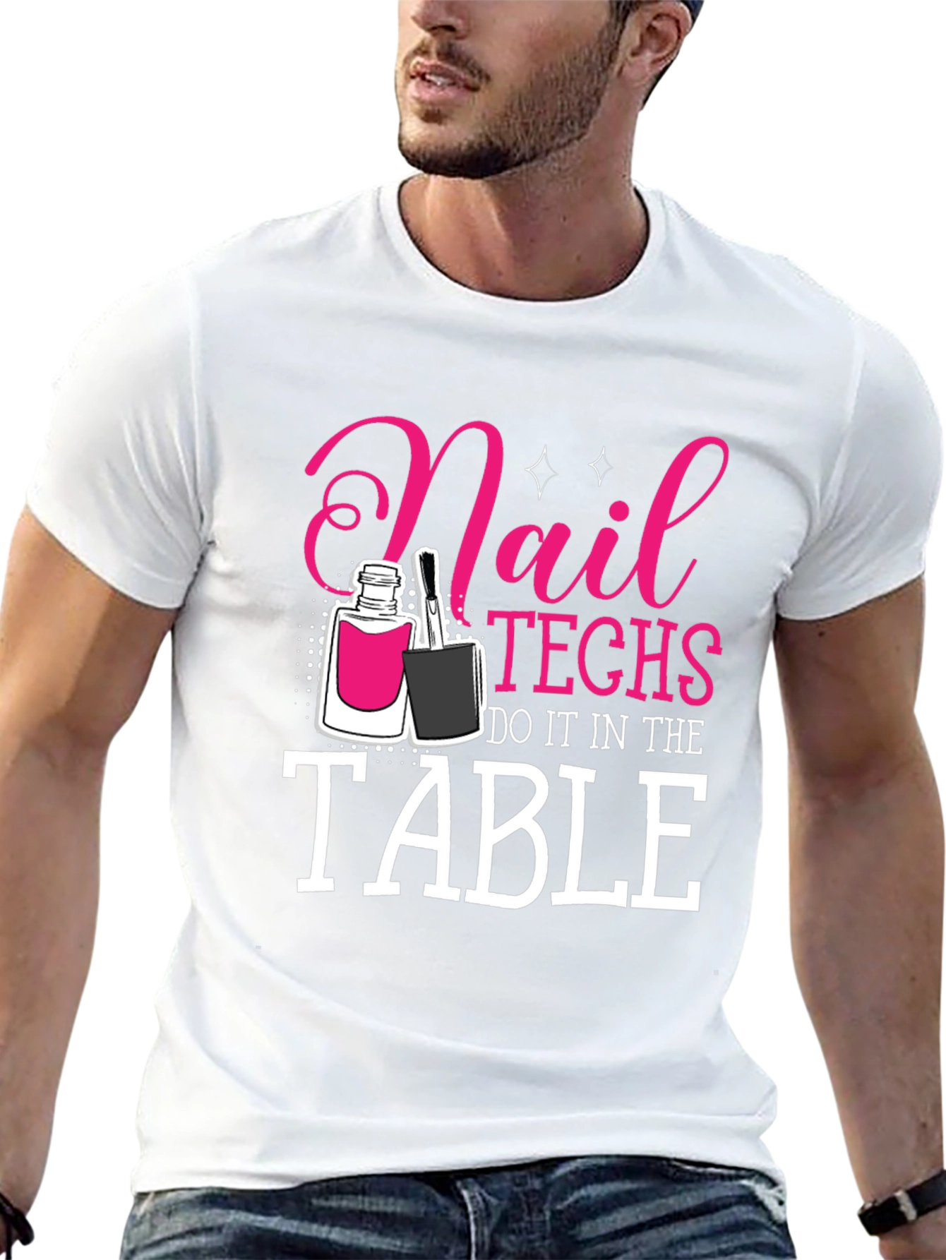 Black Nail Techs Do It in the Table T-Shirt view 13