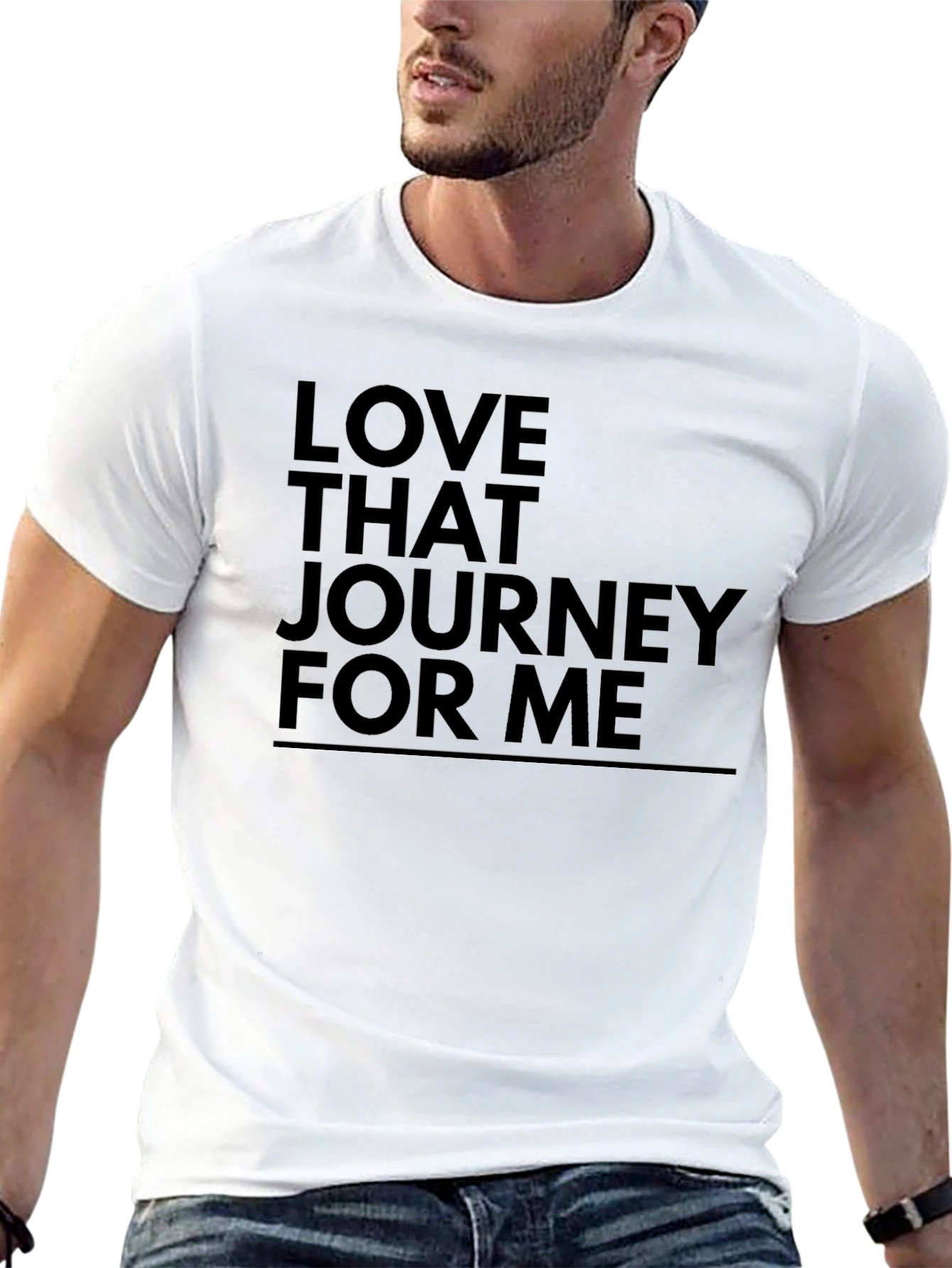 Black Love That Journey For Me Graphic Tee - Black view 13