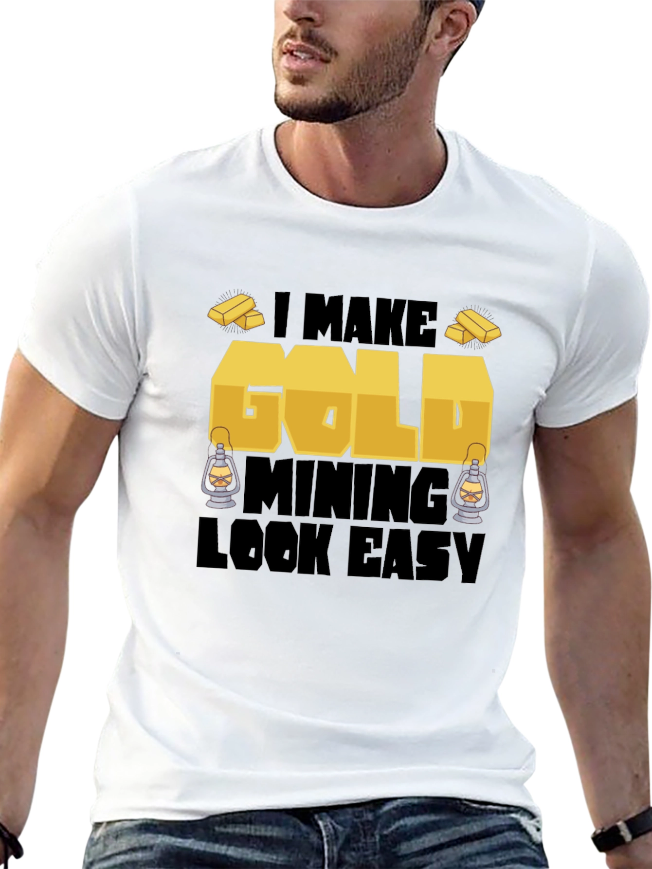 Black Gold Mining T-Shirt - Funny Miner Tee view 13