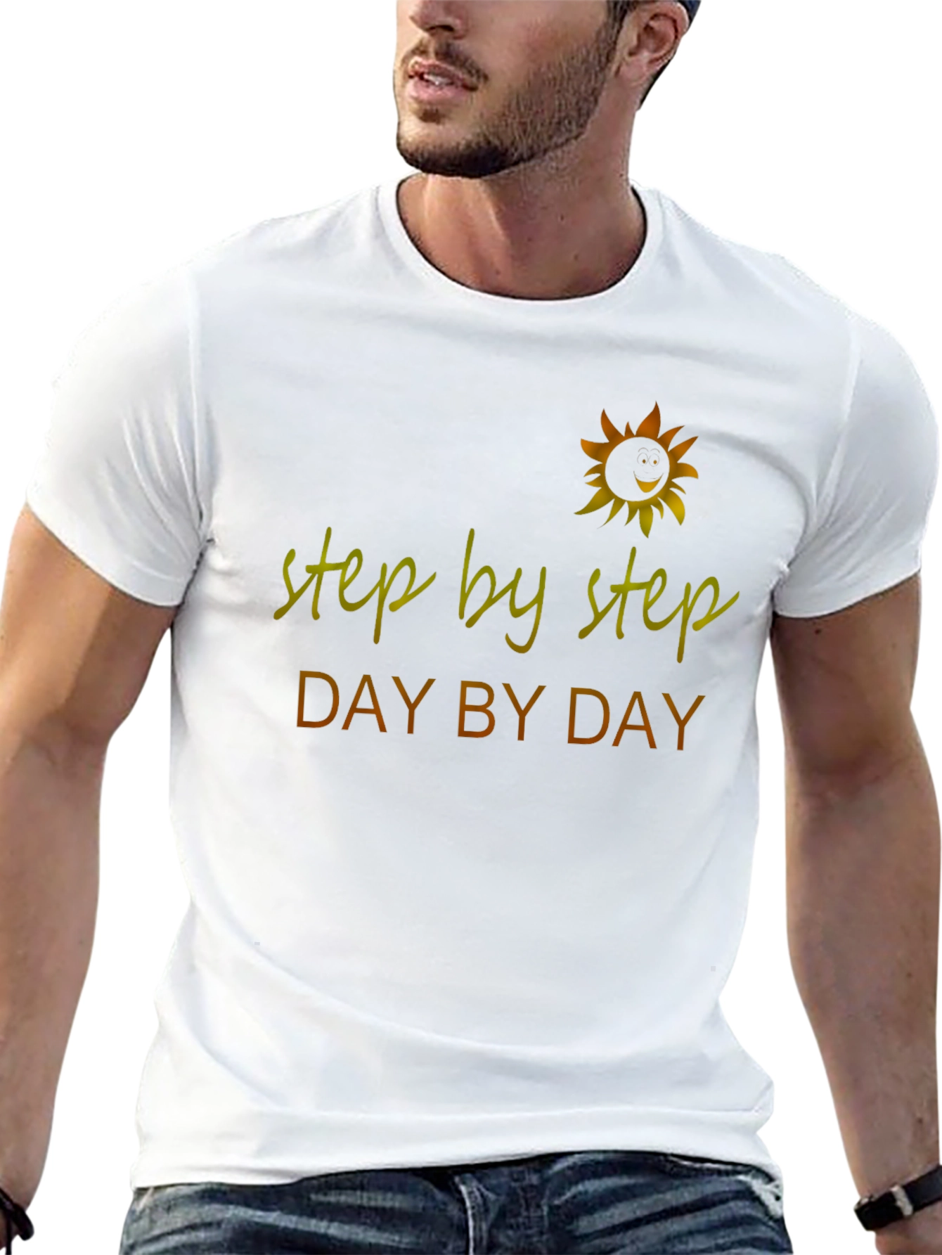 Black Step By Step Day By Day Black T-Shirt view 13