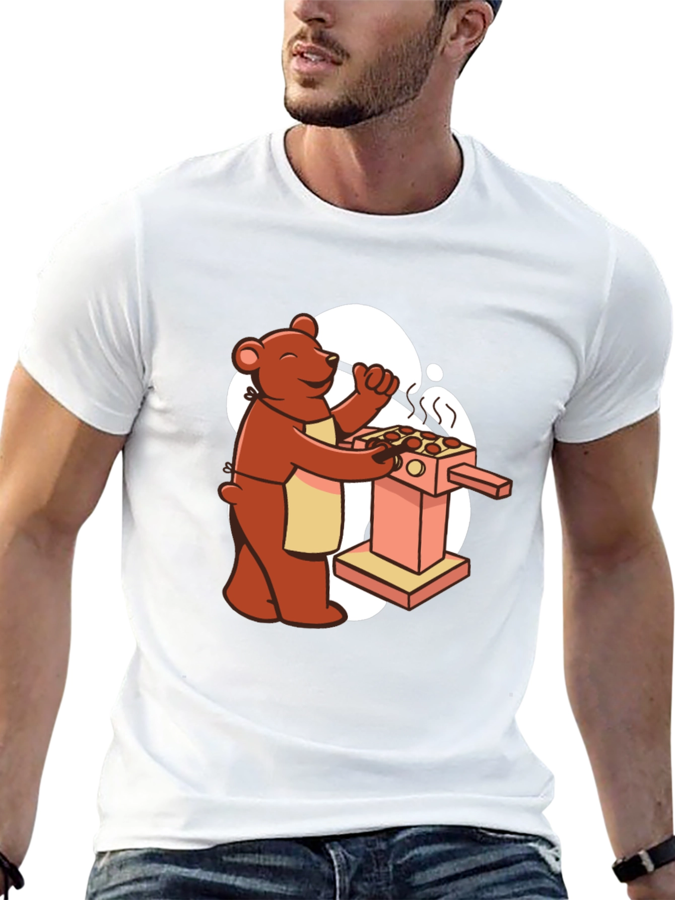 Black Bear Chef T-Shirt - Culinary Bearbecue view 13