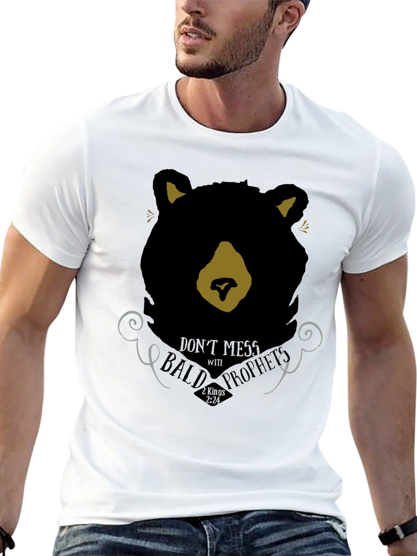 Black Don't Mess With Bald Prophets T-Shirt view 13