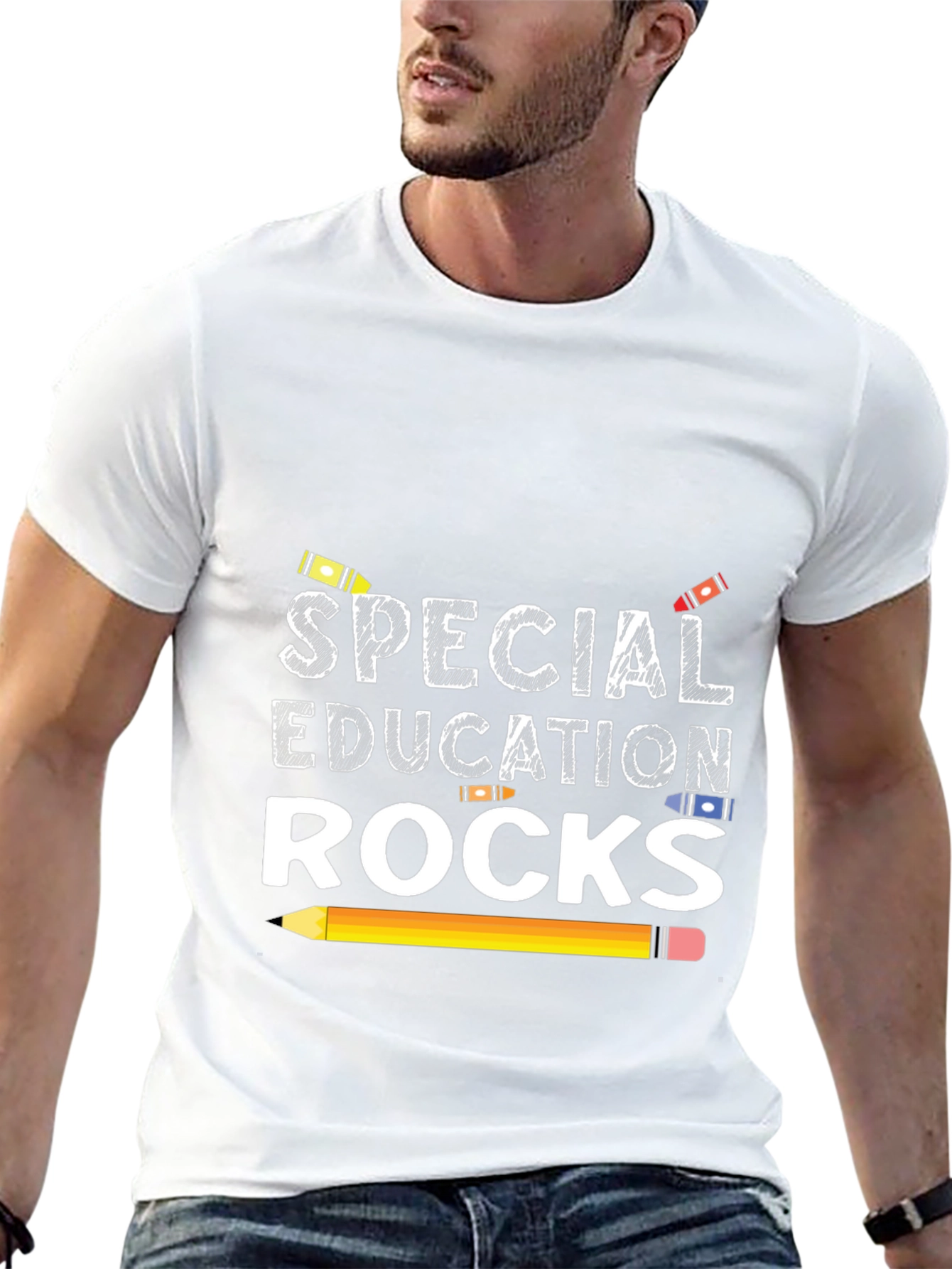 Black Special Education Rocks Graphic Tee view 13