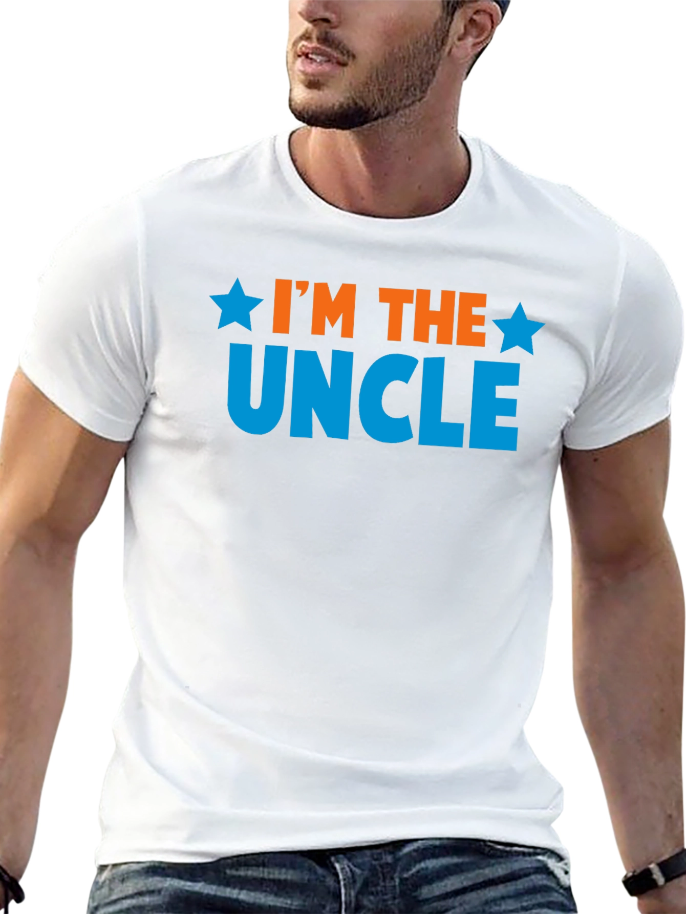 Black I'm the Uncle T-Shirt view 13