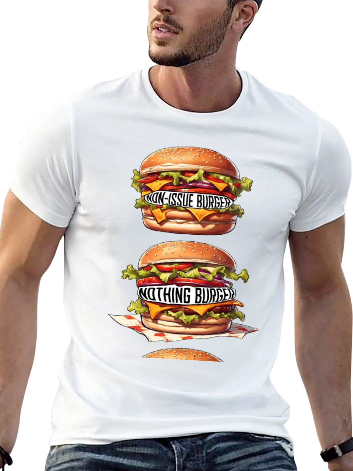 Black Burger Graphic Tee - "Non-Issue" & "Nothing" Burgers view 13