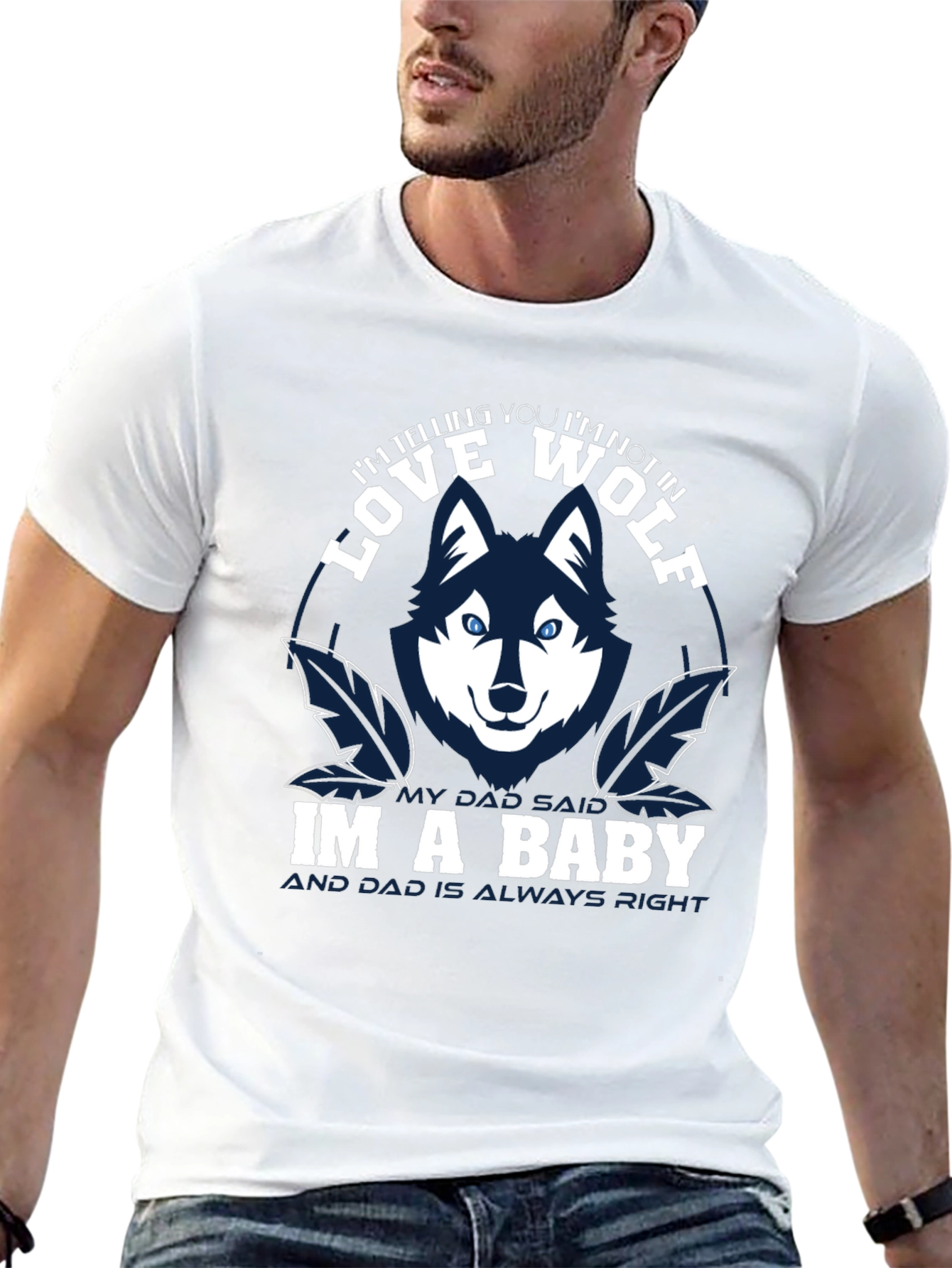Black Love Wolf Baby T-Shirt view 13