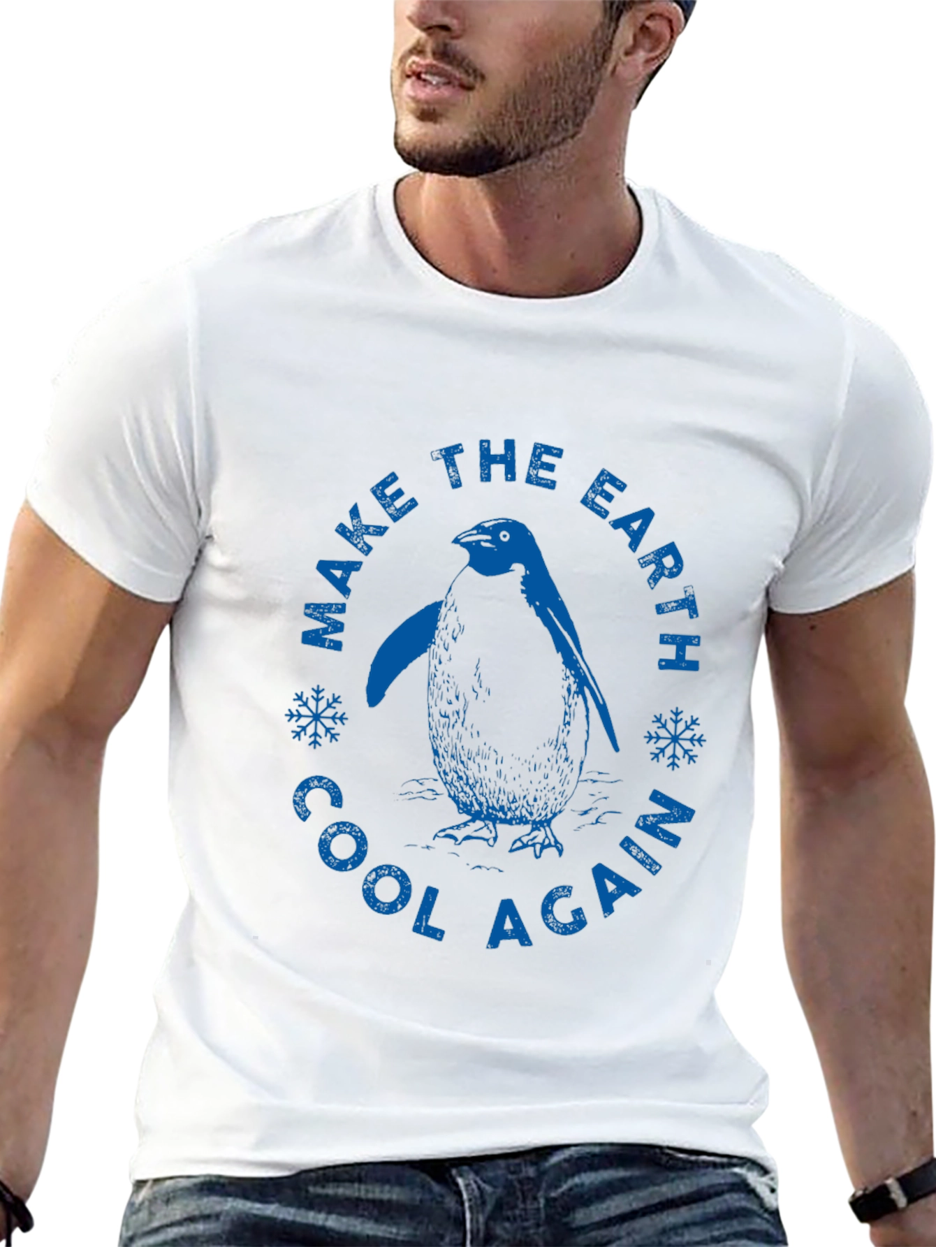 Black Make the Earth Cool Again Graphic Tee view 13
