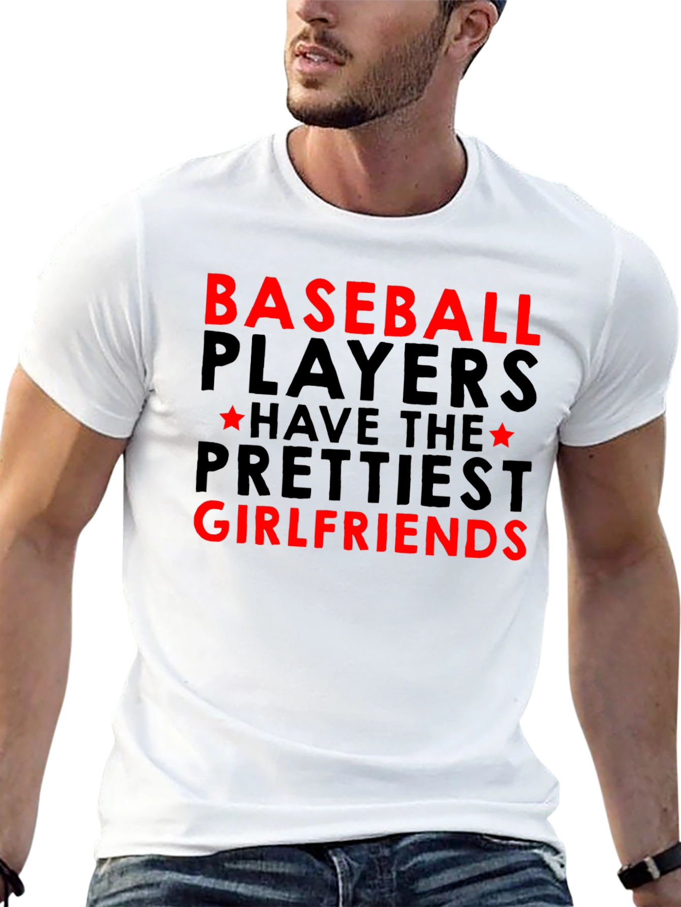 Black Baseball Players Prettiest Girlfriends Graphic Tee view 13