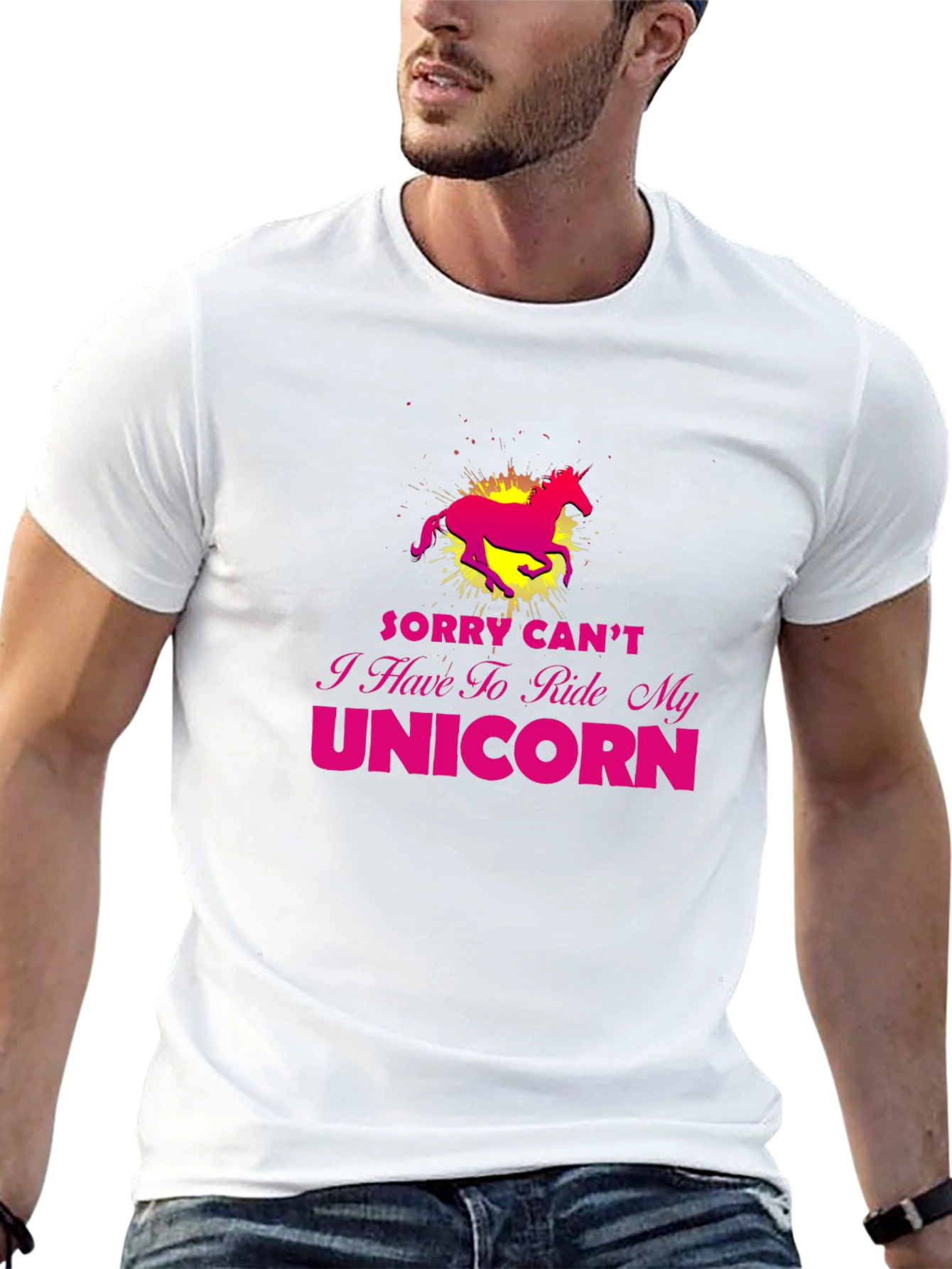 Black Unicorn Ride T-Shirt - Sorry Can't view 13