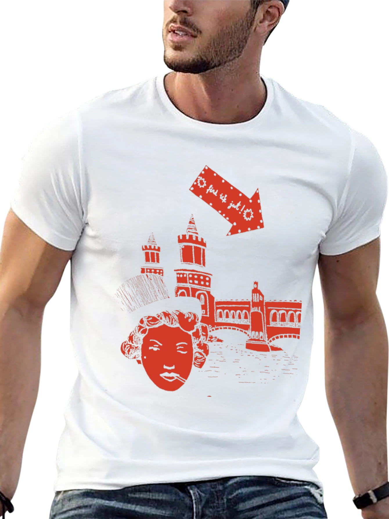 Black Berlin Vibe Graphic Tee - Unique Design view 13