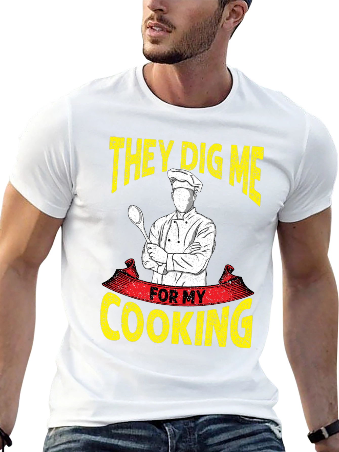 Black Chef Cooking T-Shirt - They Dig Me For My Cooking view 13