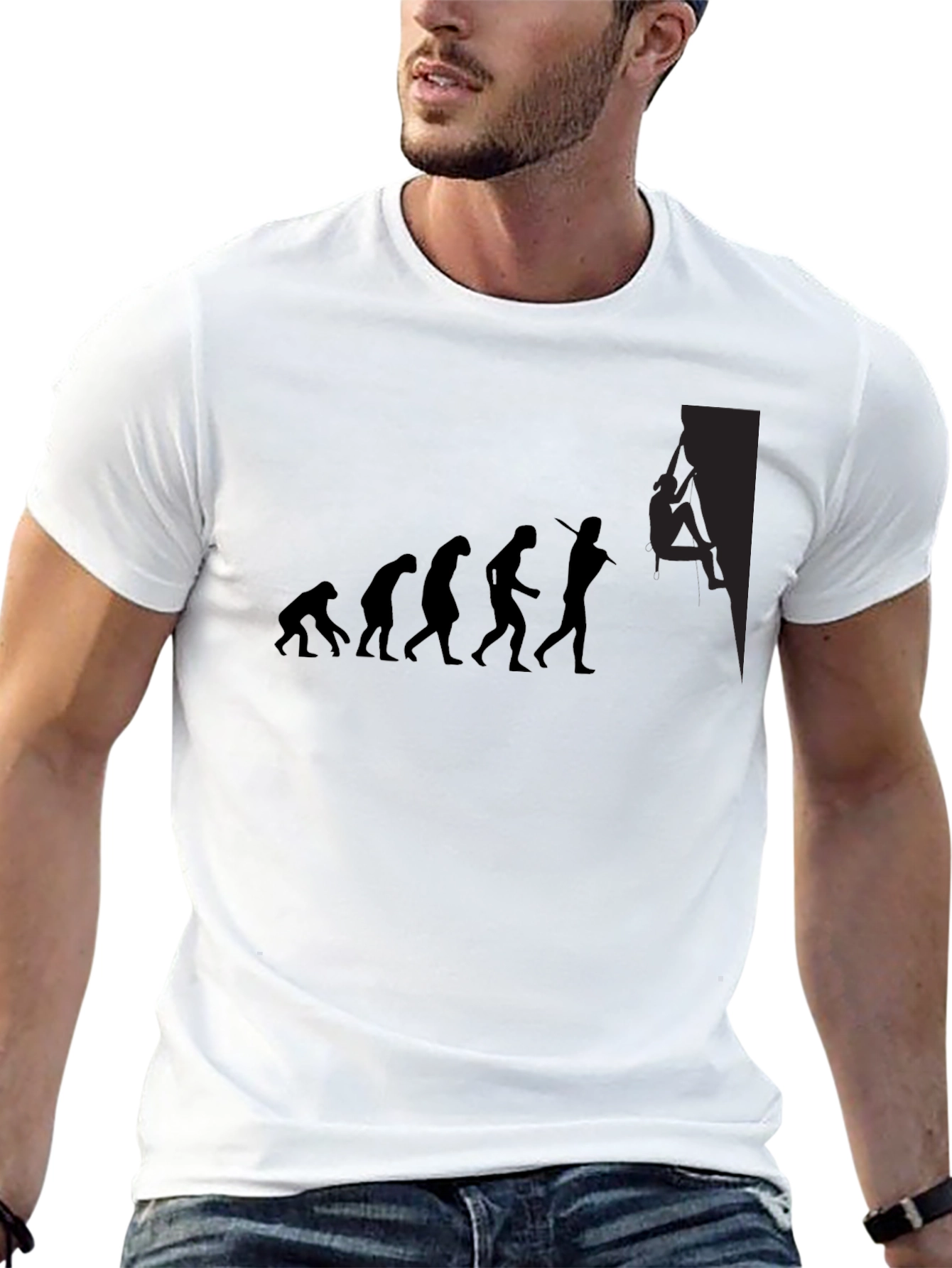 Black Evolution to Climber Men's T-Shirt view 13