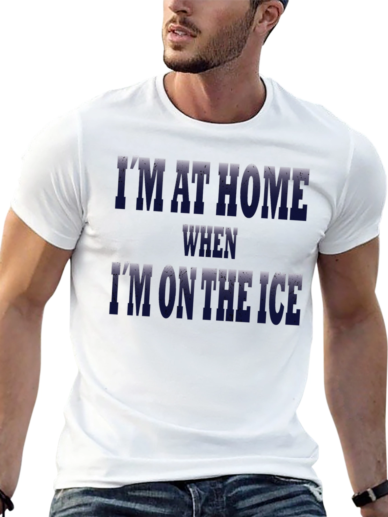 Black I'm At Home On The Ice Graphic Tee view 13