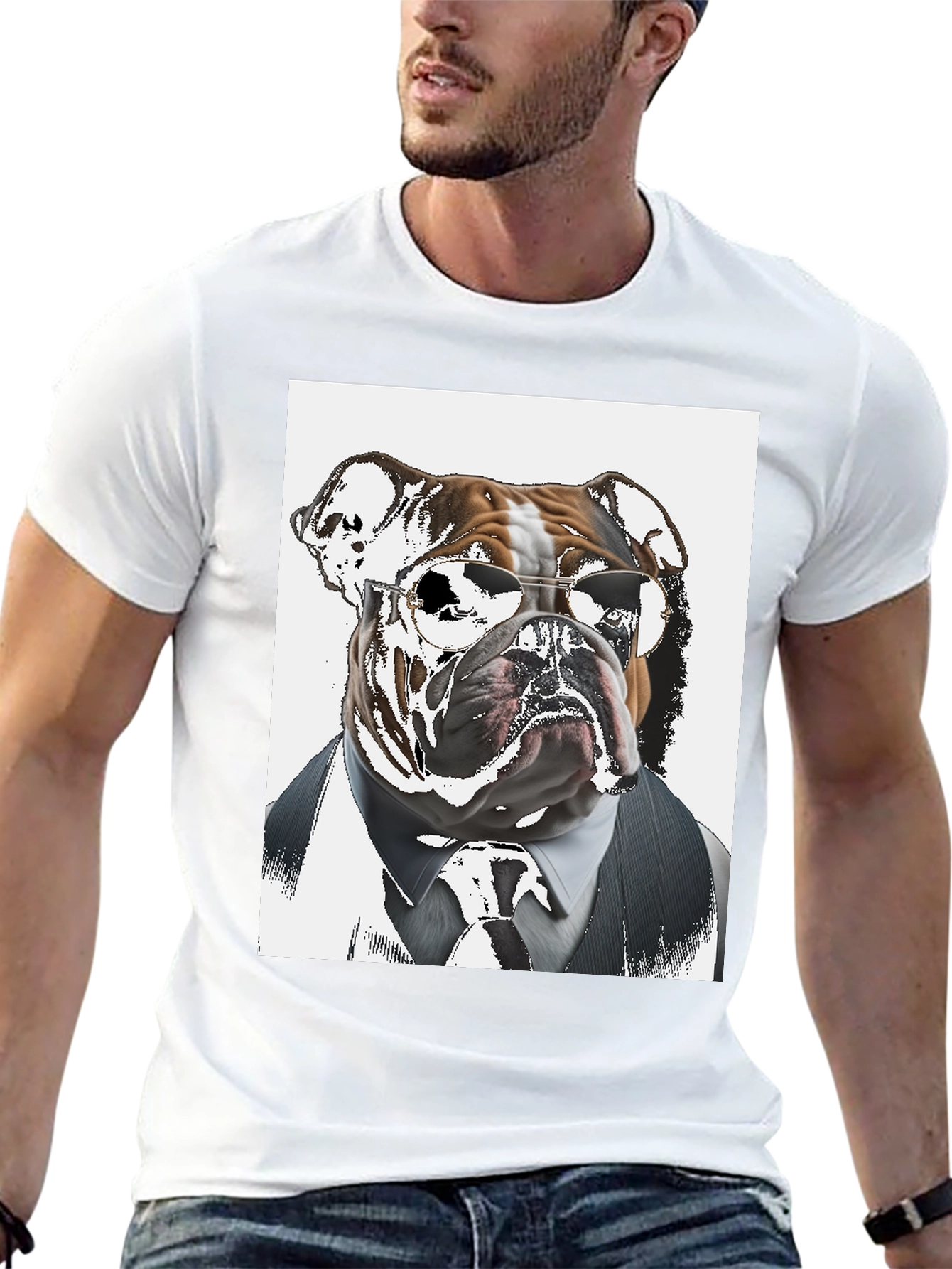 Black Dog Boss T-Shirt - Cool Canine Style view 13
