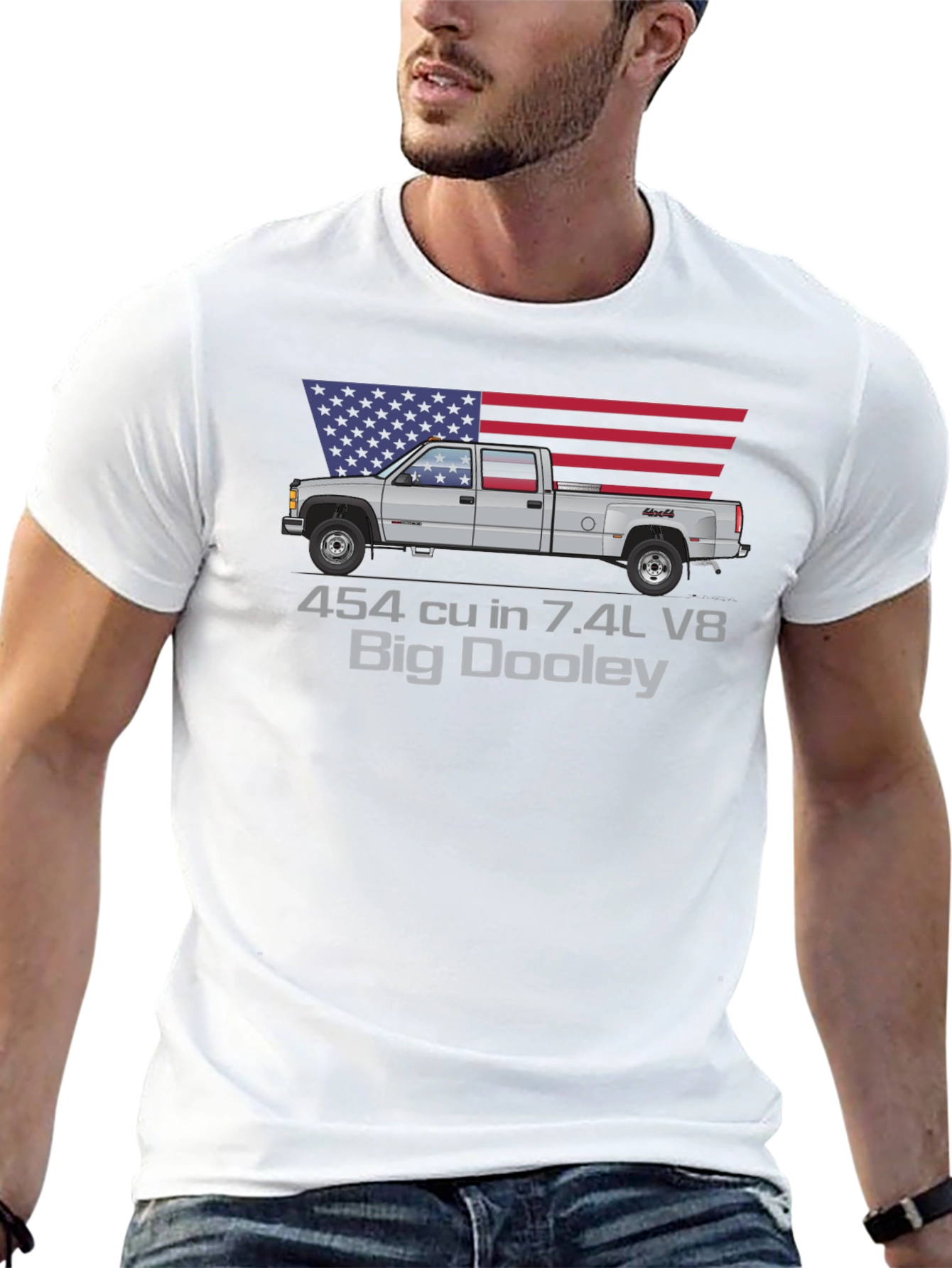 Big Dooley Truck Graphic Tee - Patriotic - 13