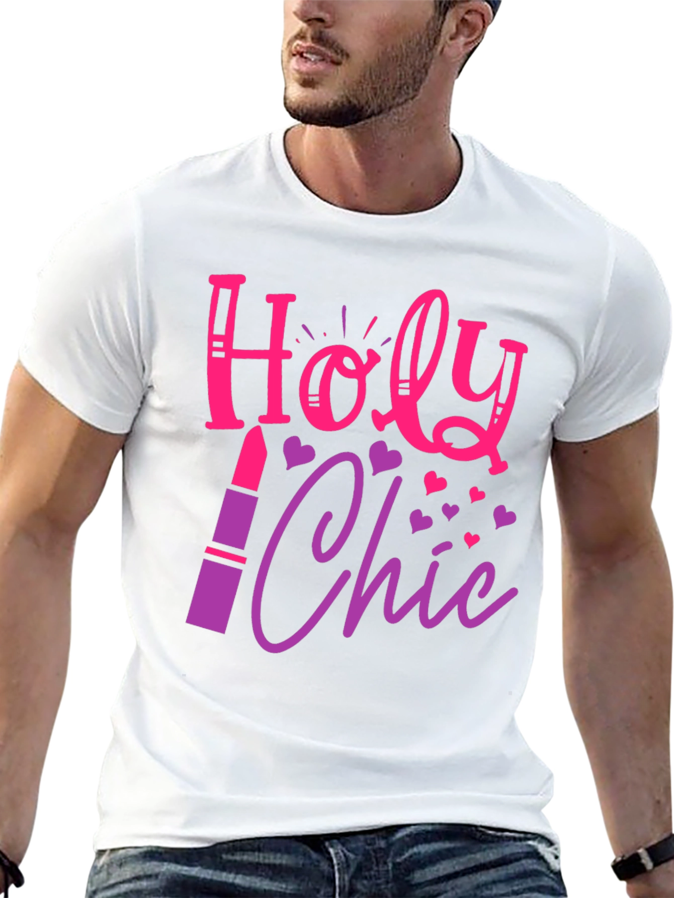 Black Holy Chic Graphic Tee - Stylish & Fun! view 13