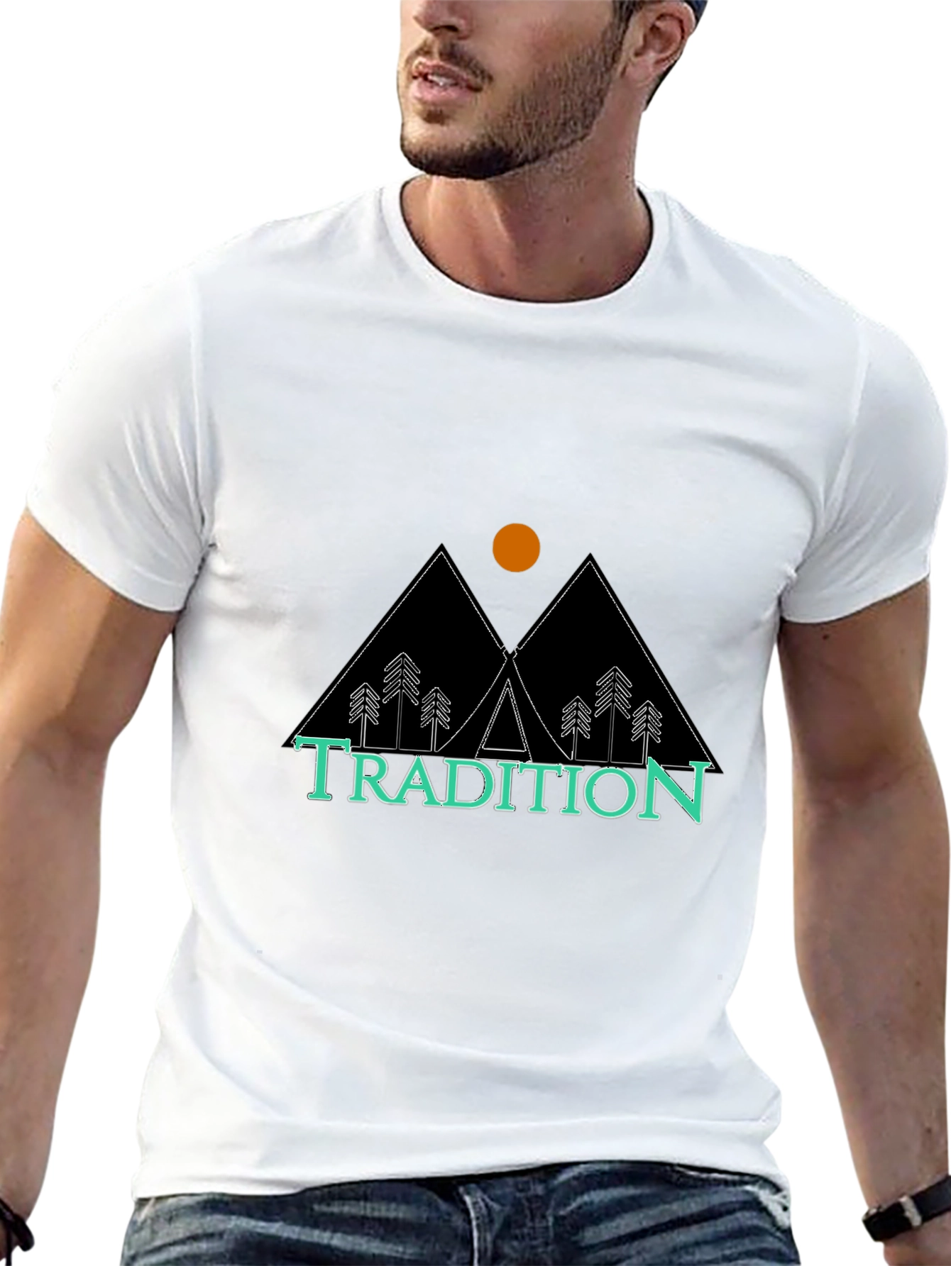 Black Tradition Graphic Tee - Outdoor Adventure Style view 13