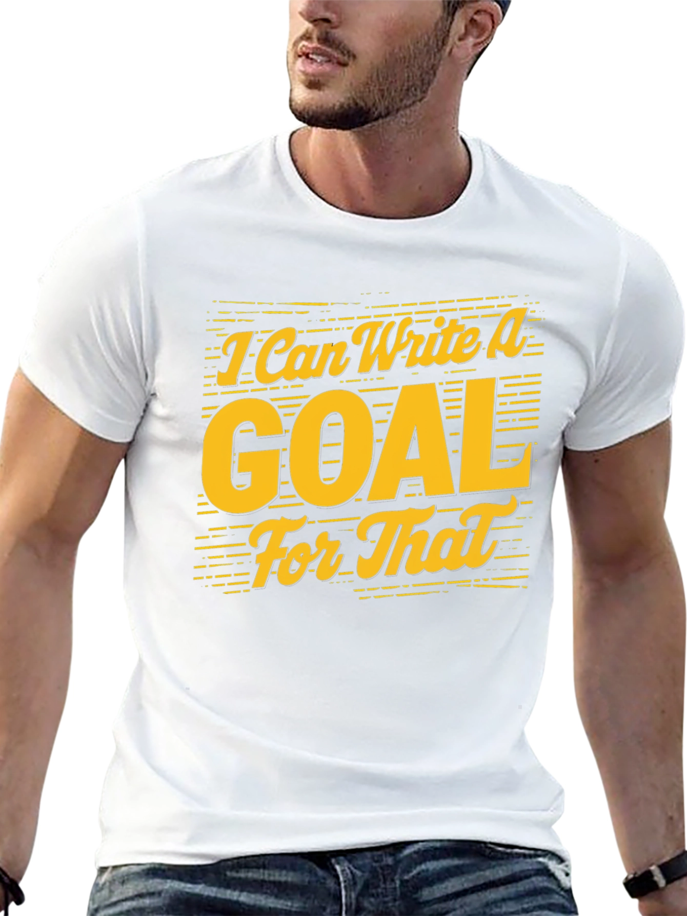 Black I Can Write A Goal For That - Graphic Tee view 13