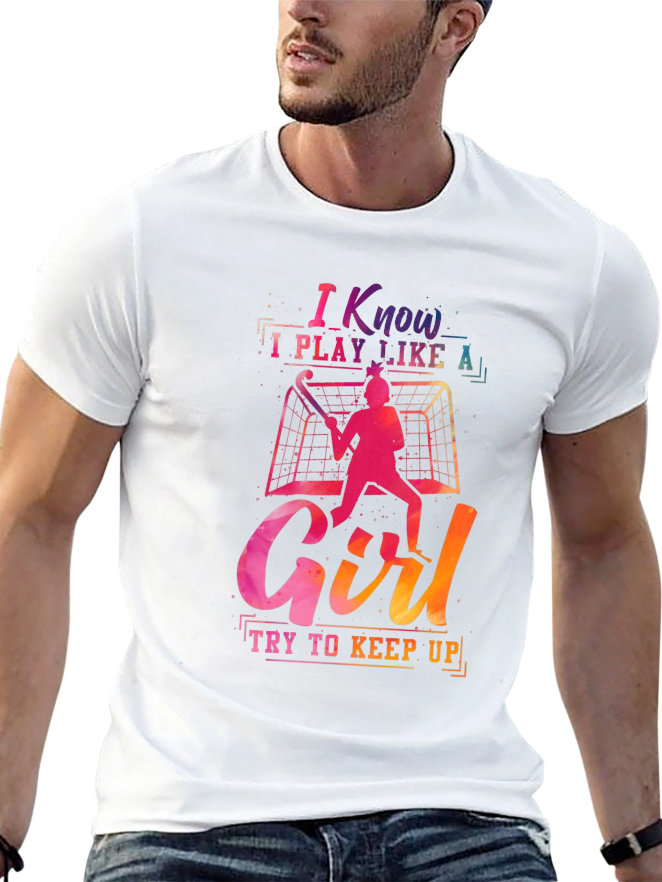 Black I Know I Play Like a Girl T-Shirt view 13
