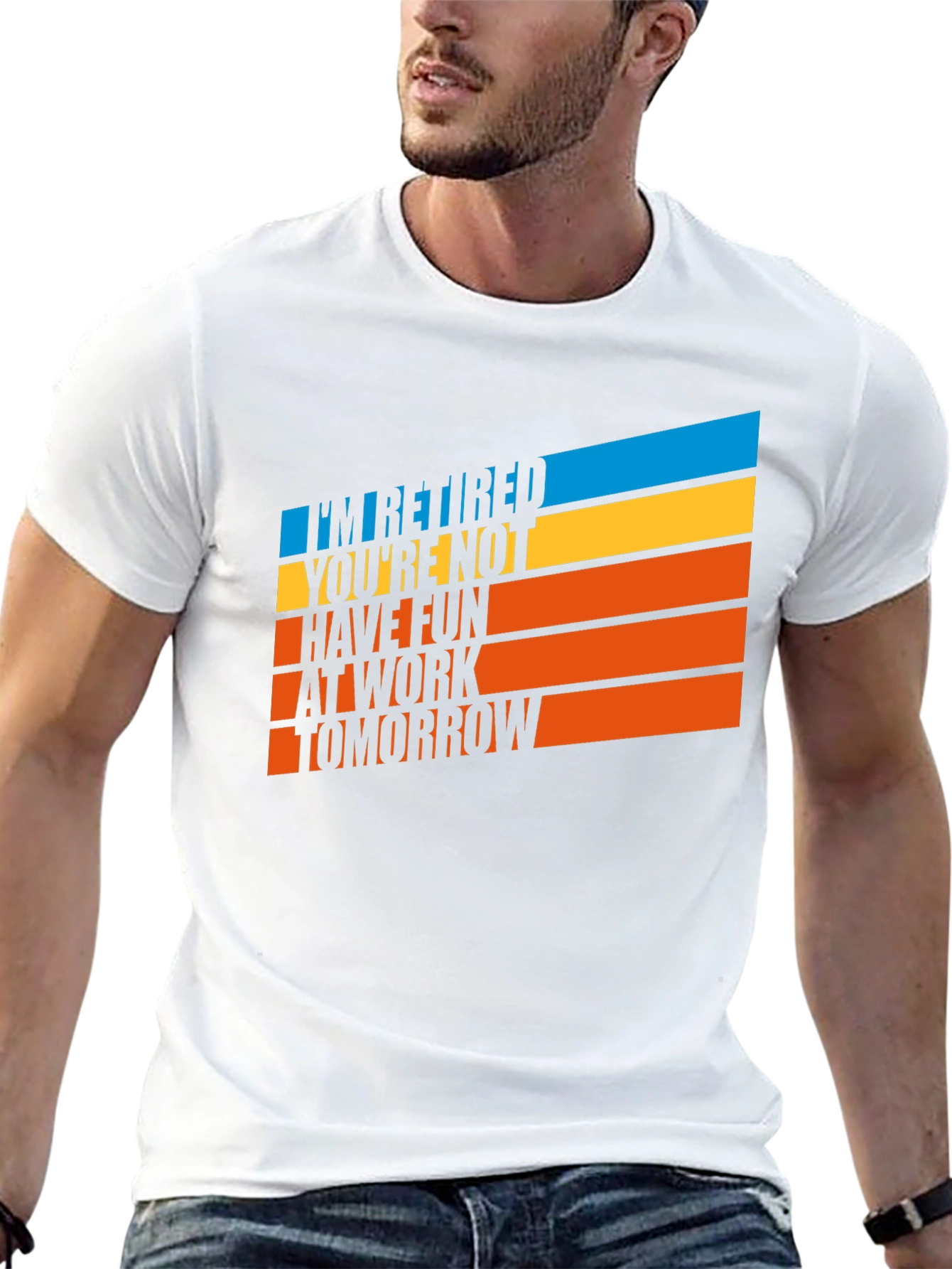 Black Retired Fun T-Shirt view 13