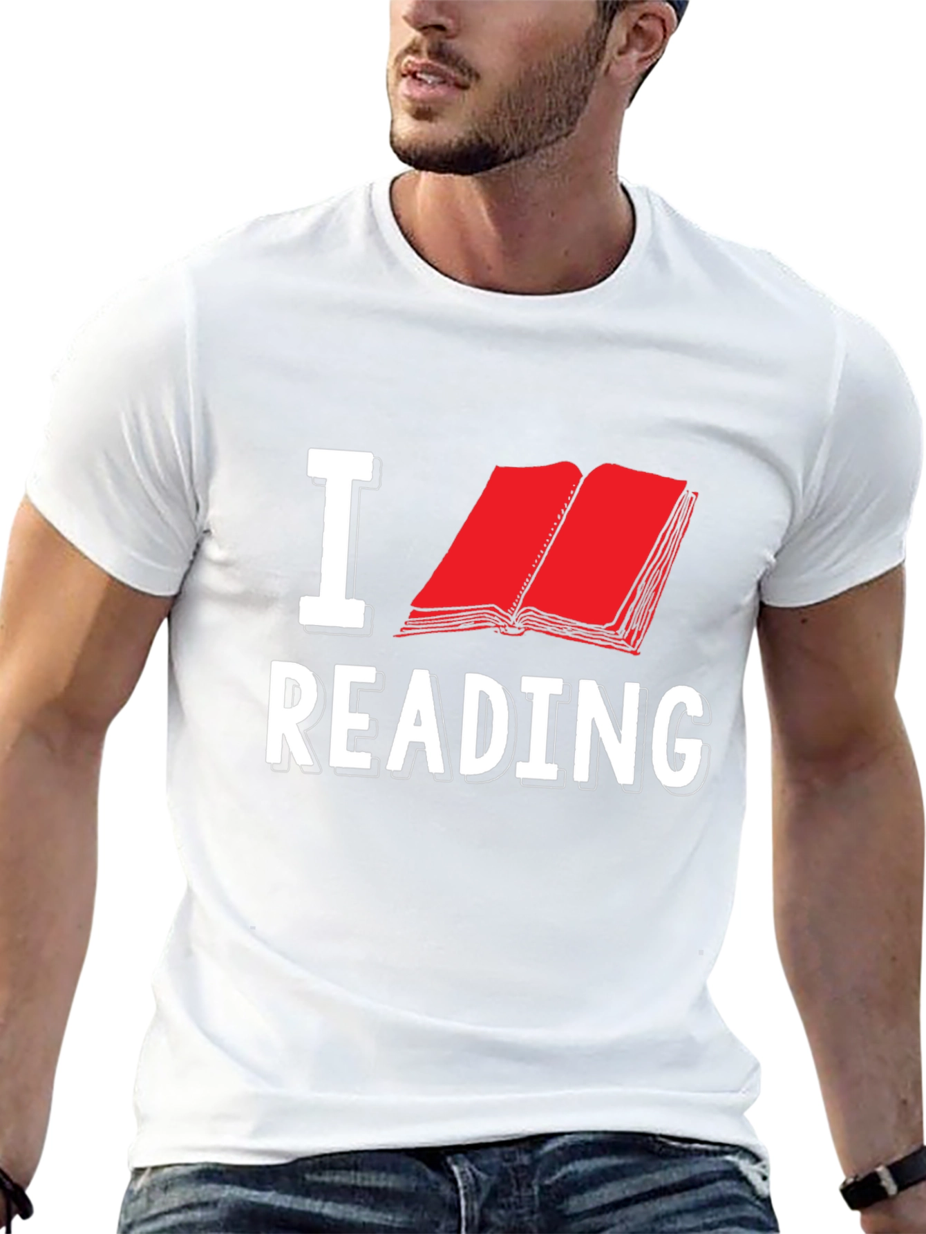 Black I Love Reading T-Shirt view 13