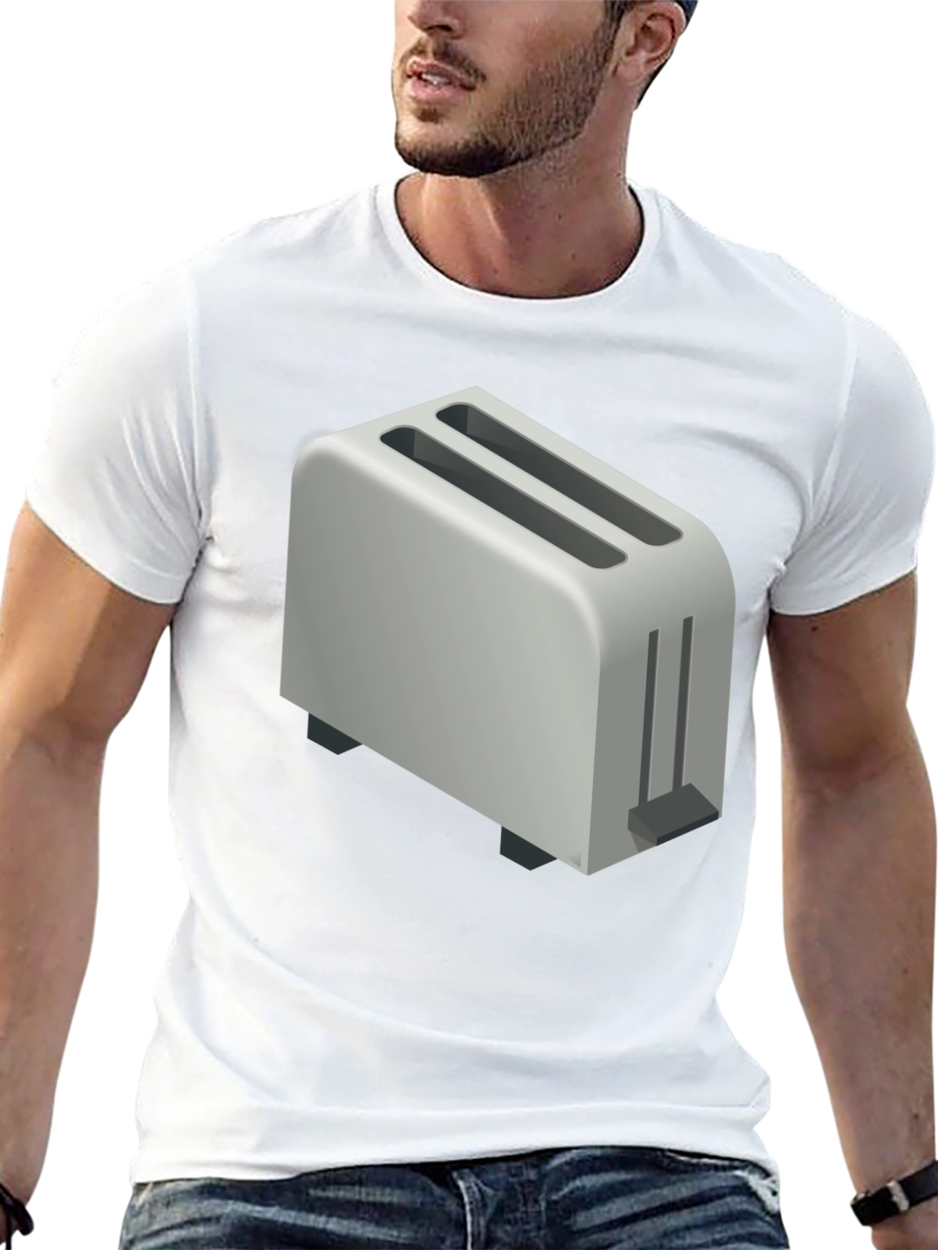 Black Toaster Graphic T-Shirt - Novelty Tee for Bread Lovers view 13