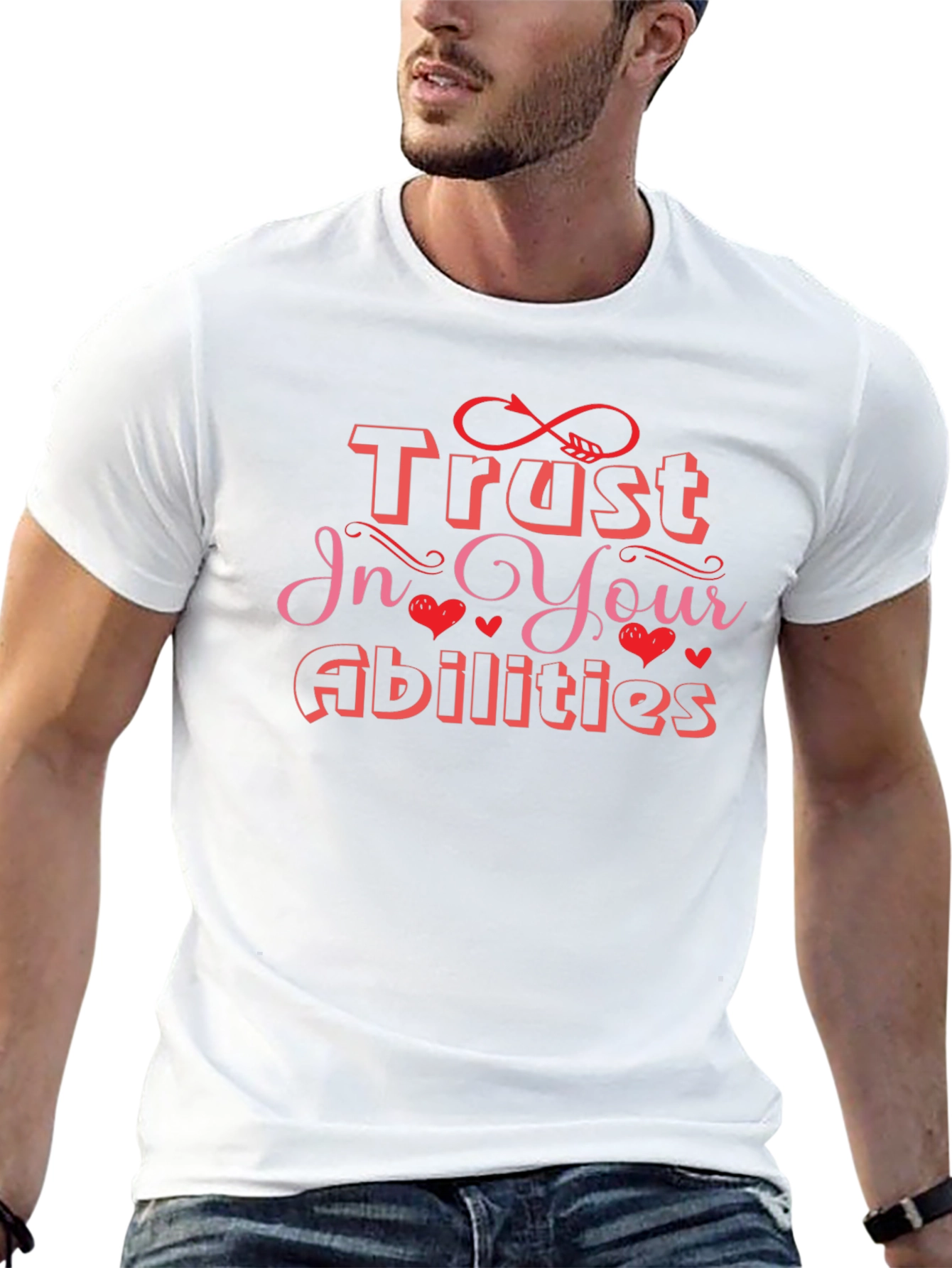 Black Trust In Your Abilities Graphic Tee view 13