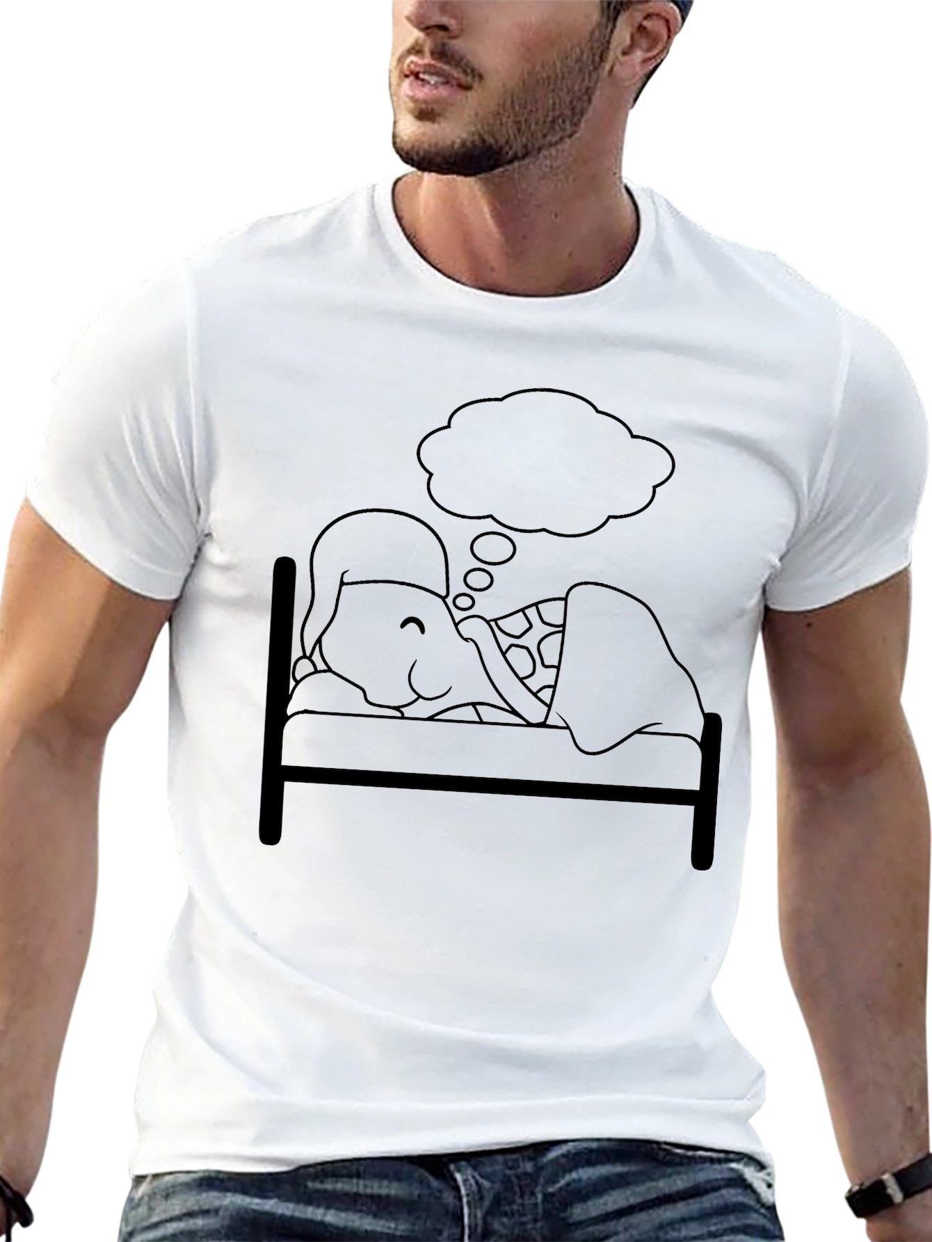 Black Dreaming Turtle Graphic Tee - Soft Black Cotton view 13