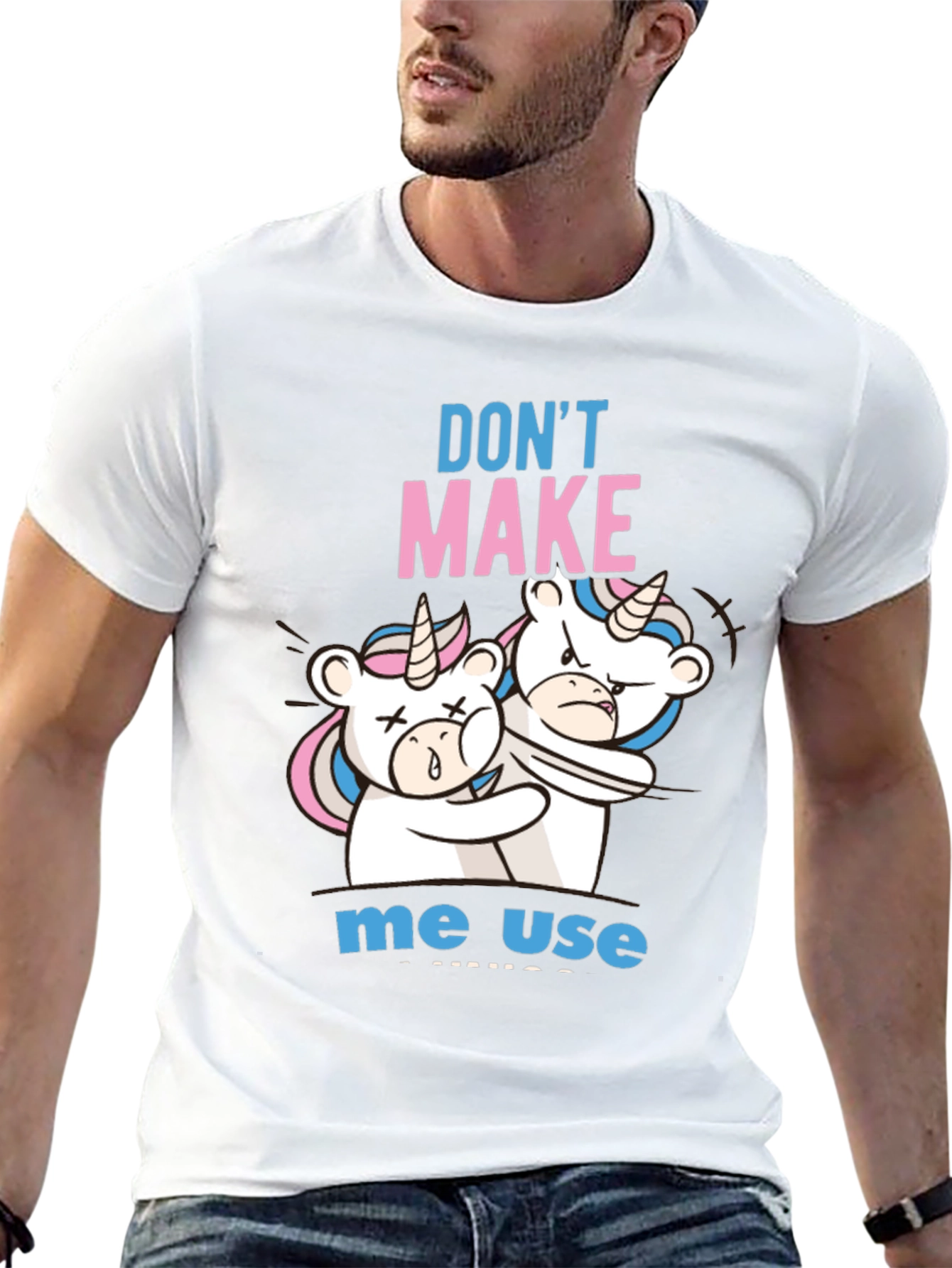 Black Don't Make Me Use Unicorn T-Shirt view 13