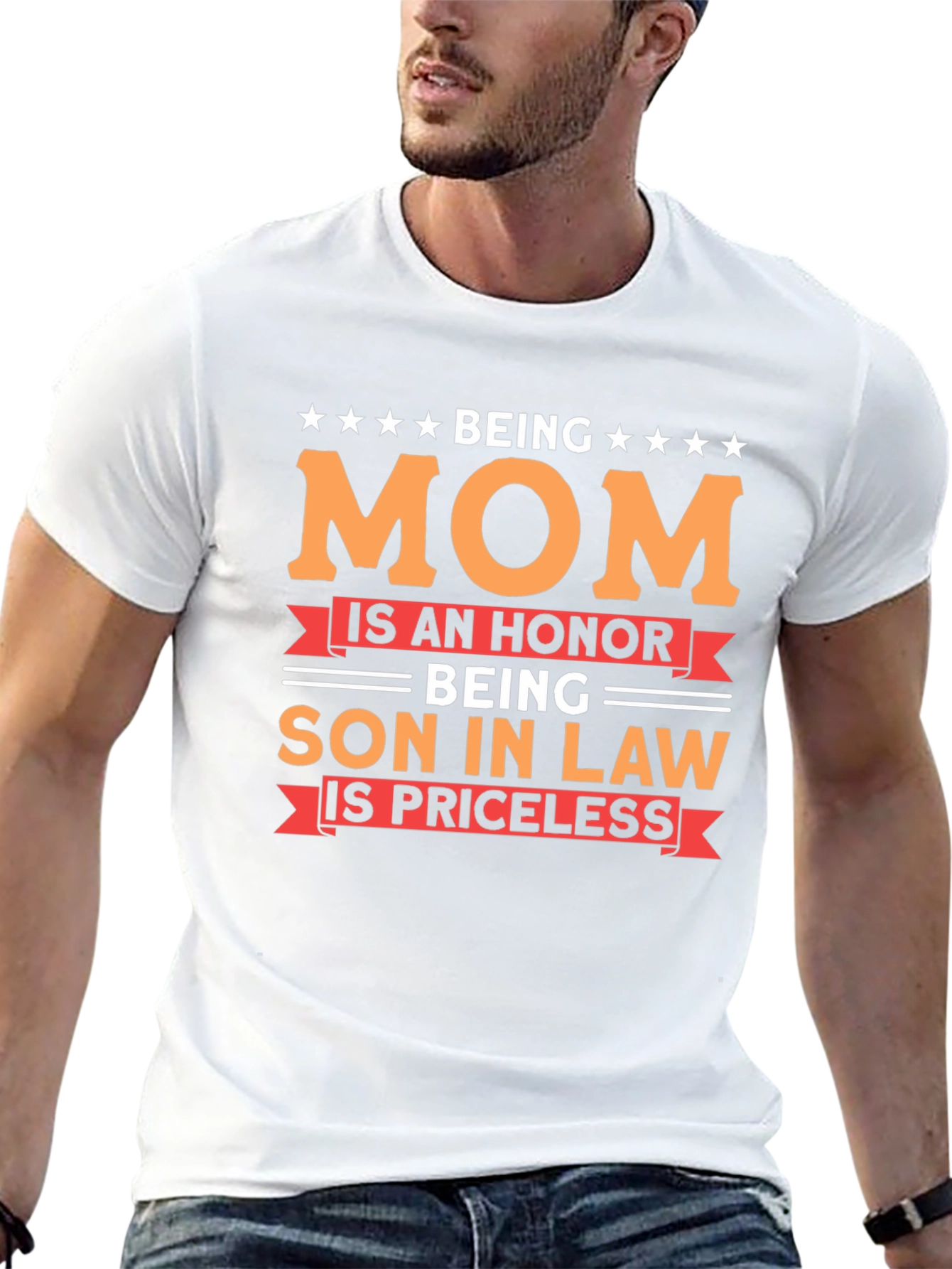 Black Being Mom Son-in-Law Graphic T-Shirt view 13